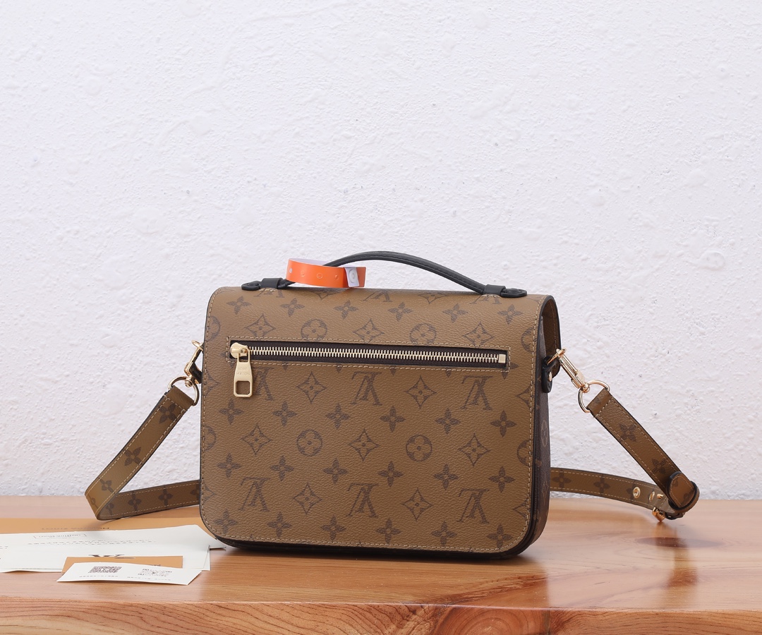 Louis Vuitton Pochette Metis Monogram Reverse Crossbody Bag - Image 3