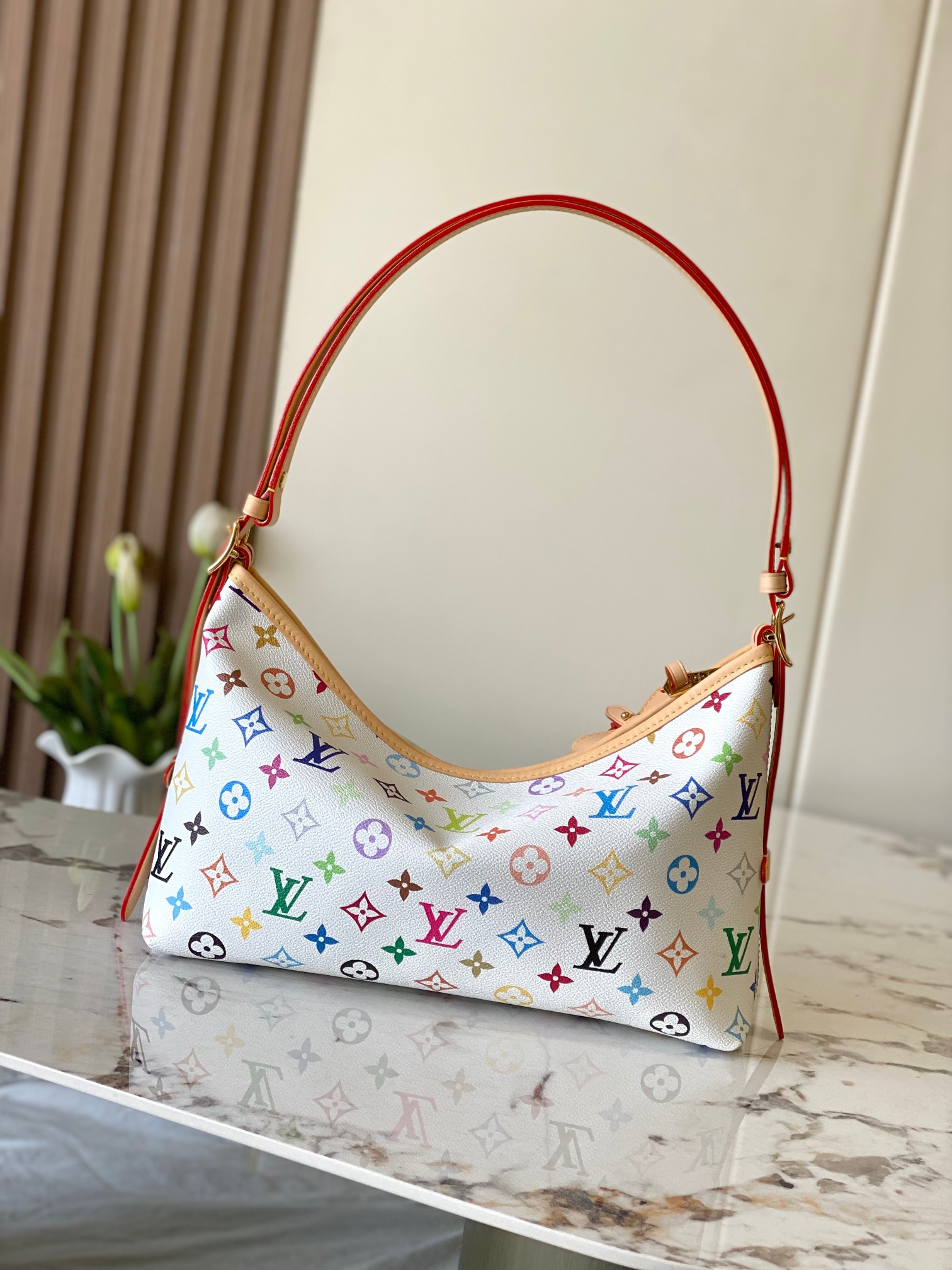 Louis Vuitton x Takashi Murakami Carryall East West Handbag - Image 3