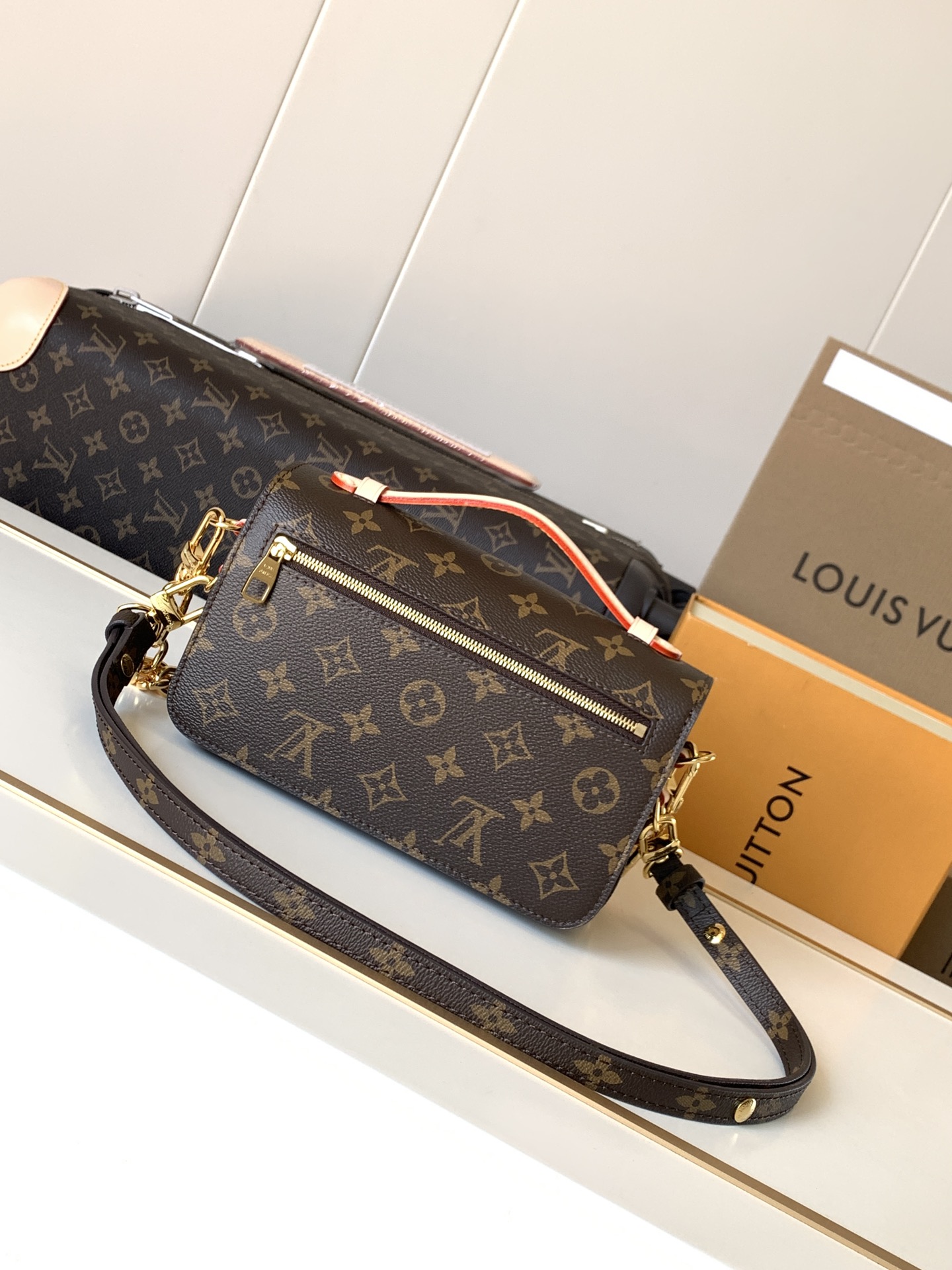 Louis Vuitton Pochette Metis East West Monogram Shoulder Bag - Image 3