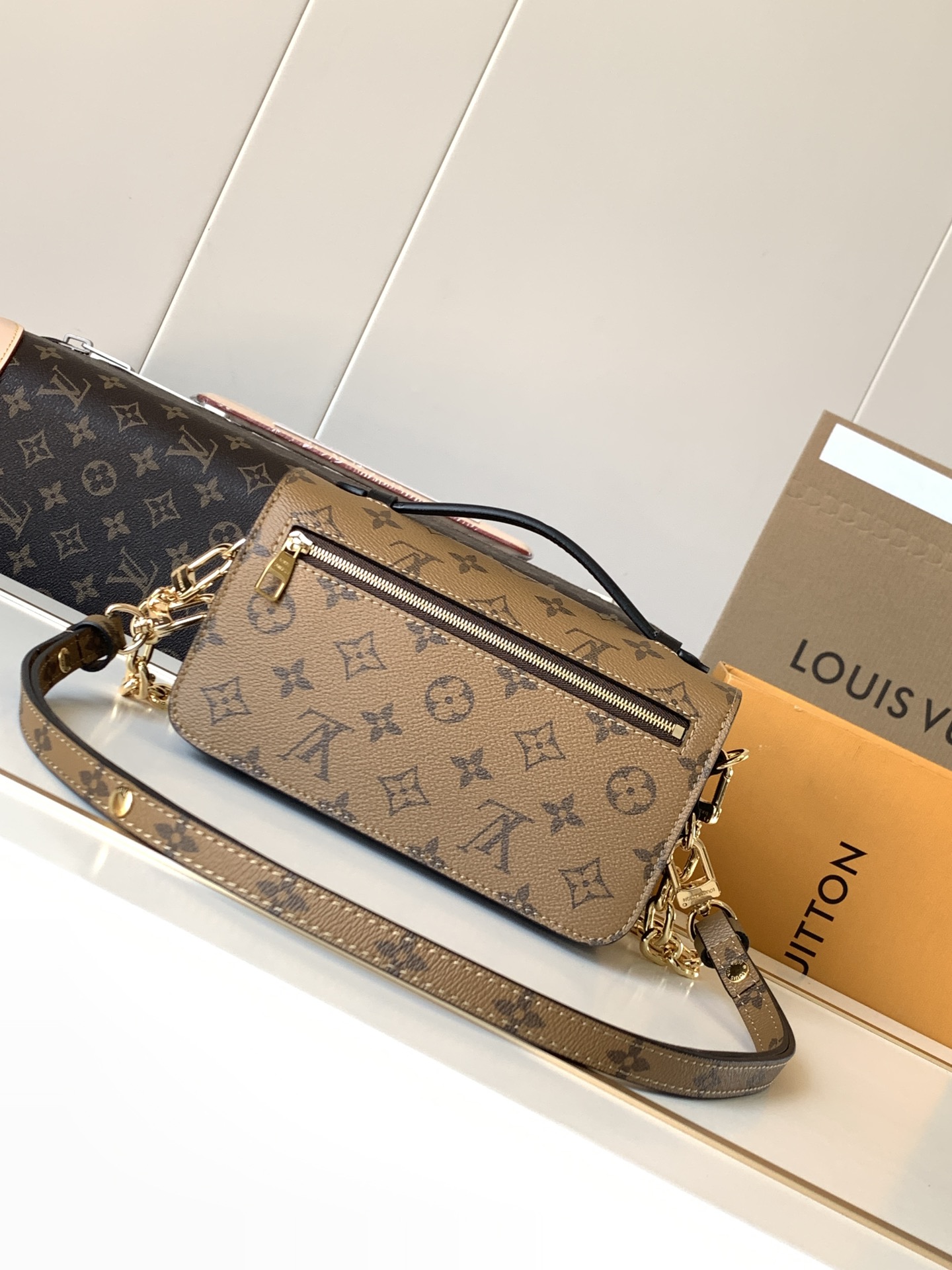 Louis Vuitton Pochette Metis East West Monogram Shoulder Bag - Image 3