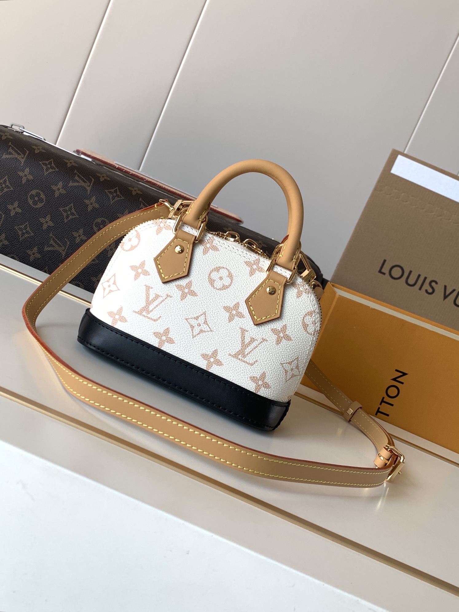 Louis Vuitton Nano Alma Monogram Mini Shell Bag - Image 3