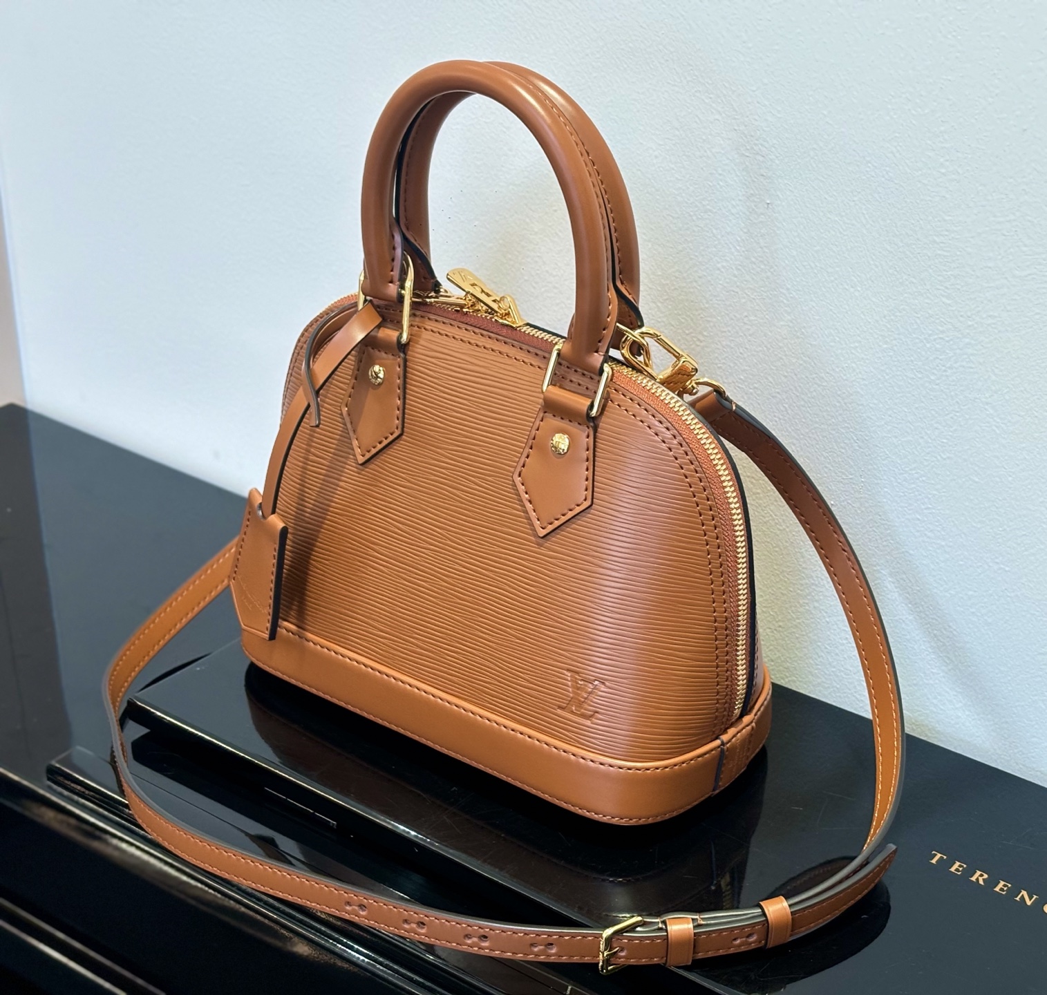 Alma BB Brown Epi Leather Handbag - Image 3