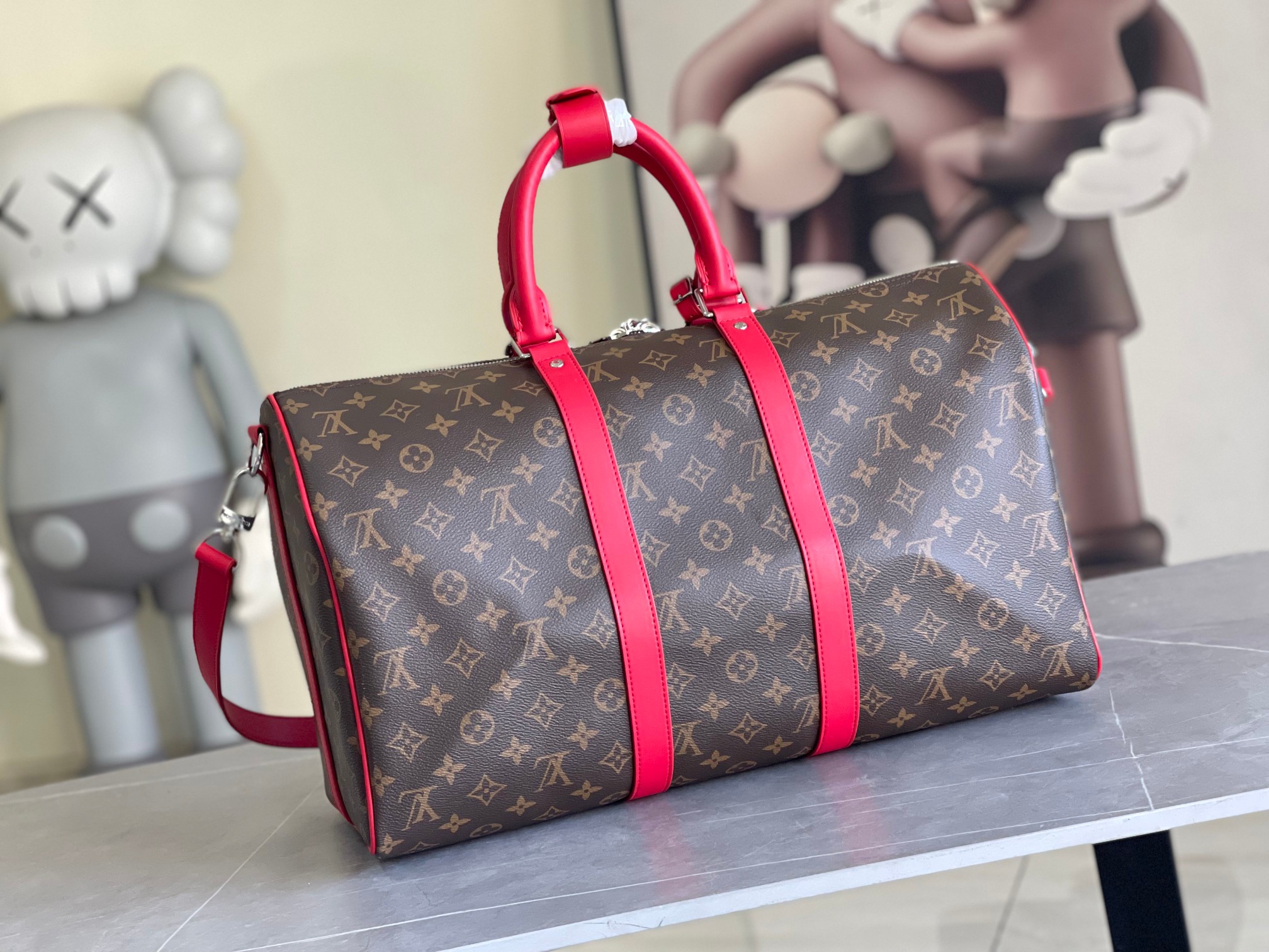 Louis Vuitton Keepall Bandouliere 45 Travel Bag - Image 3