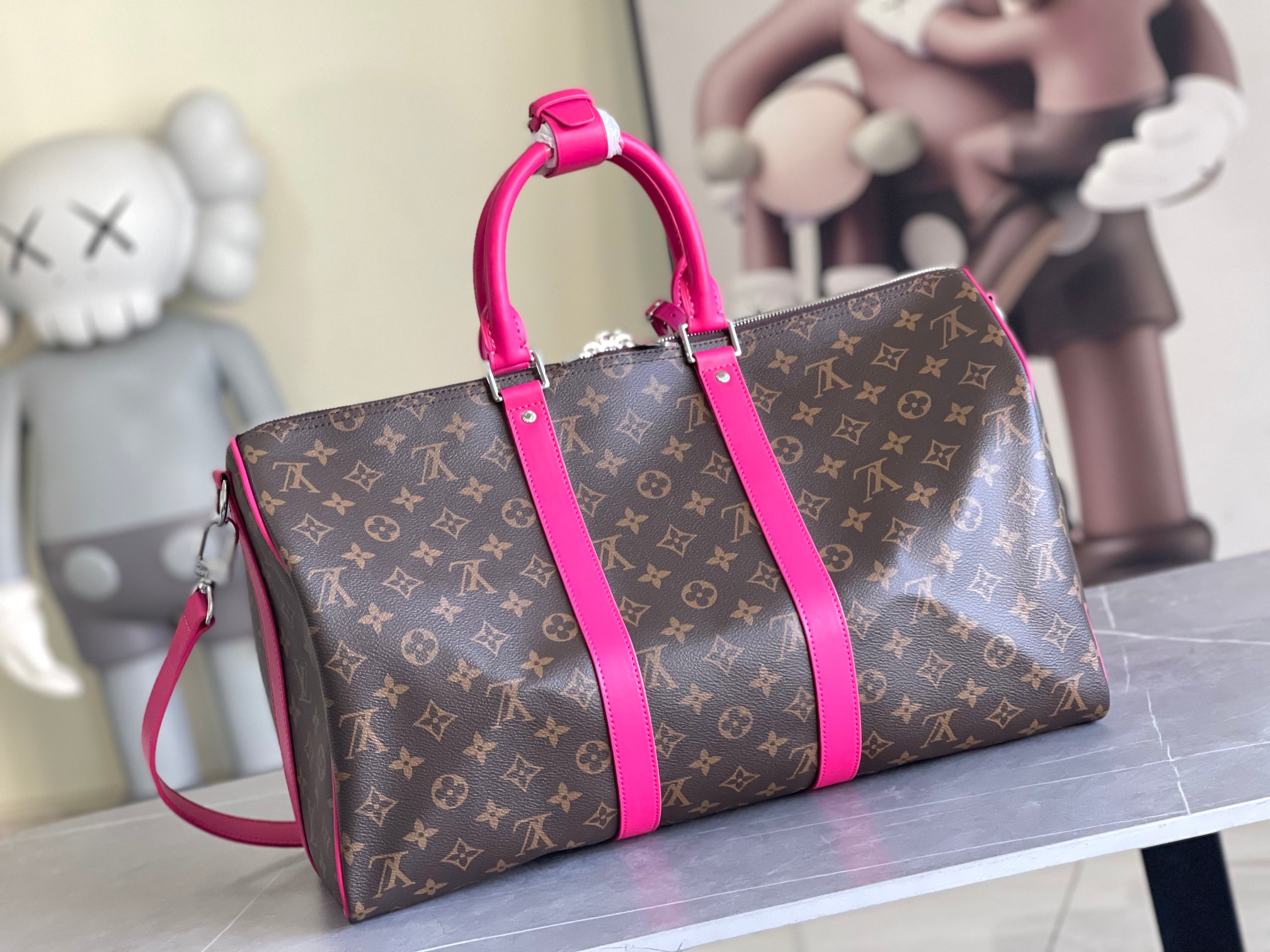 Louis Vuitton Keepall Bandouliere 45 Travel Bag - Image 3
