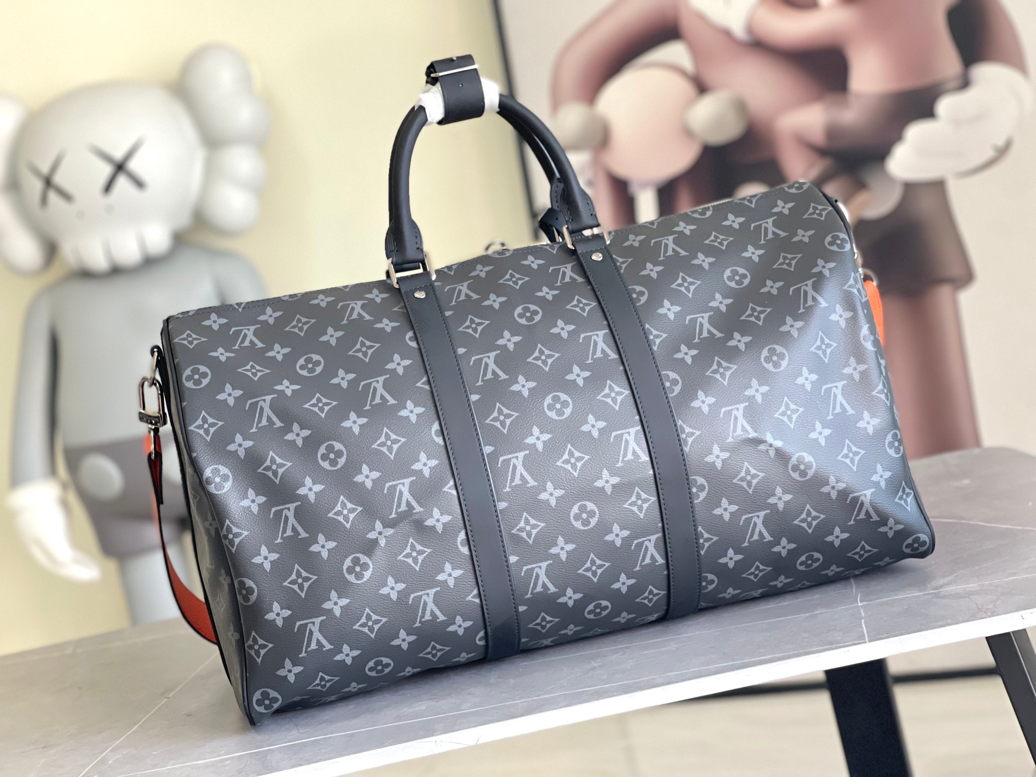 Keepall Bandouliere Travel Bag 45/50/55 Monogram Eclipse - Image 3