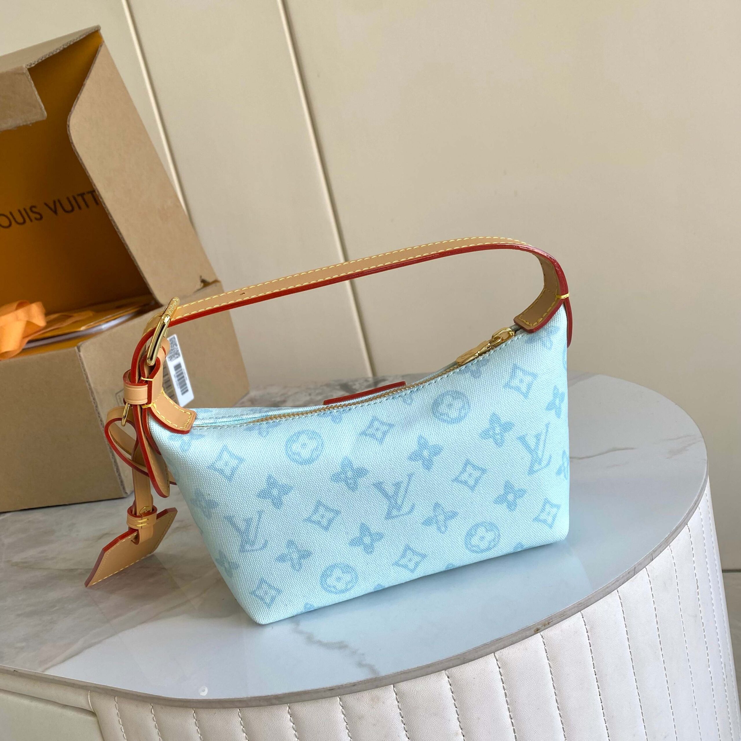 Louis Vuitton Pochette Hills Monogram Origine Blue Shoulder Bag - Image 3