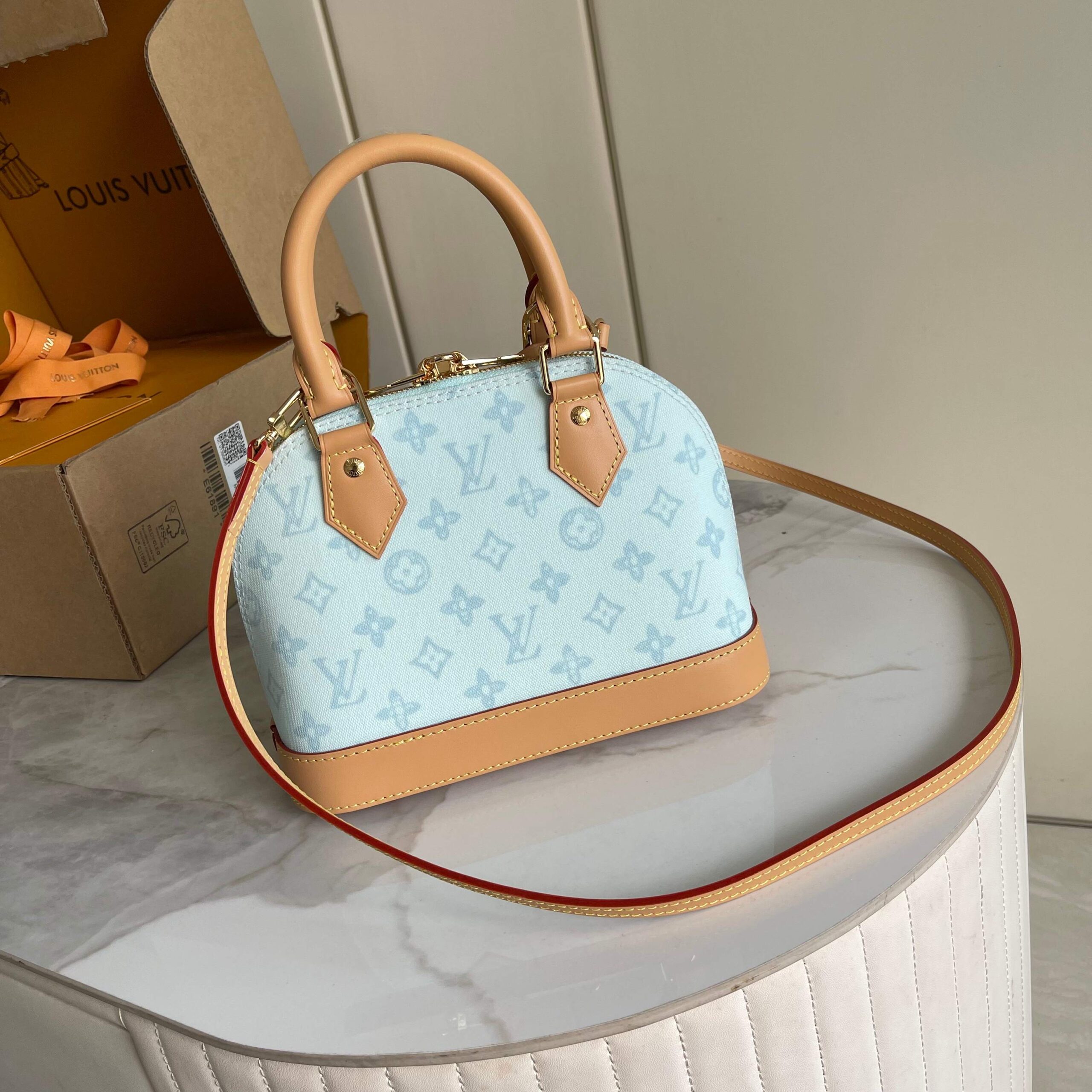 Louis Vuitton Alma BB Meowgram Canvas Handbag - Image 3