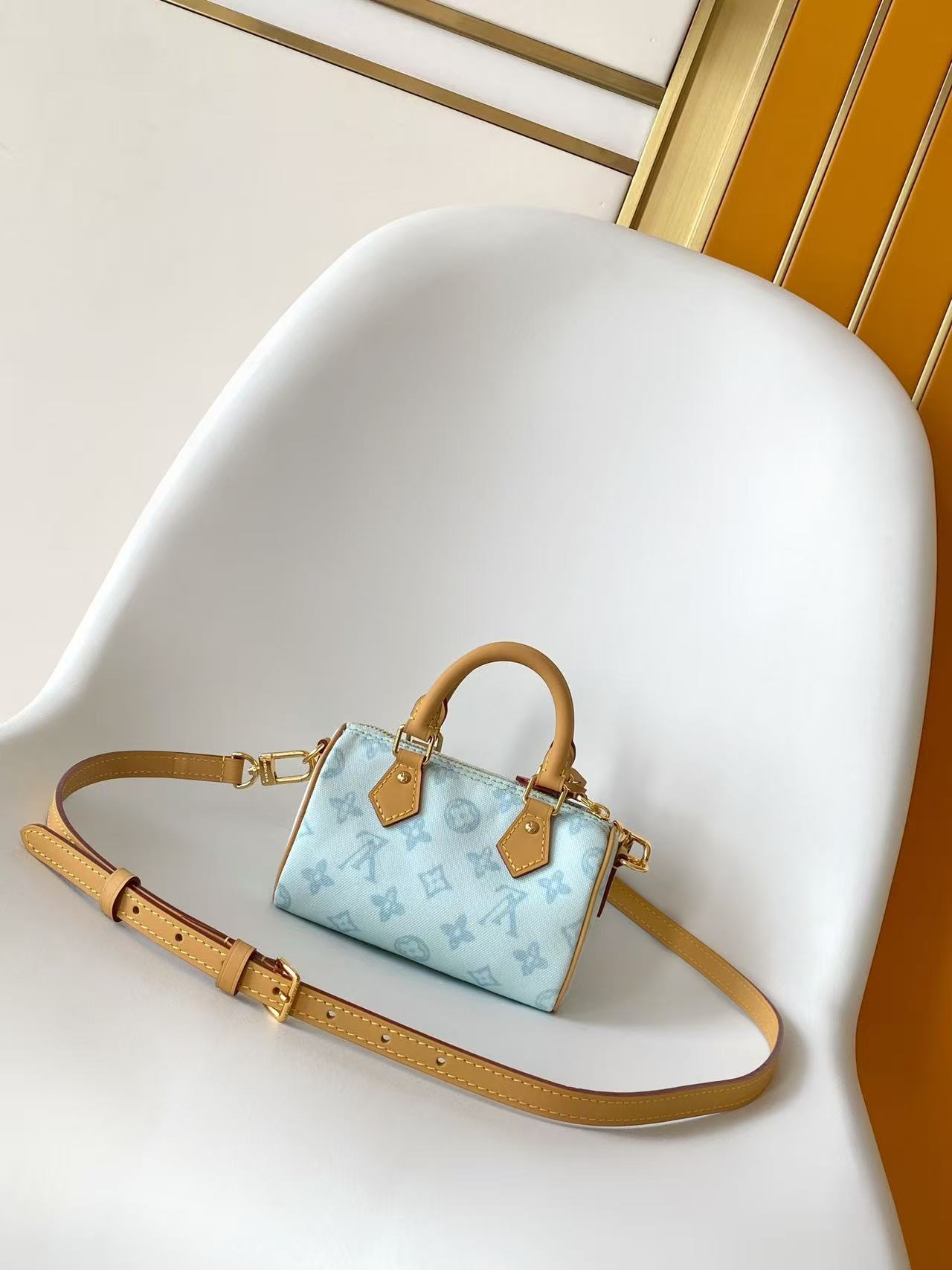 Louis Vuitton Nano Speedy Monogram Handbag - Image 3