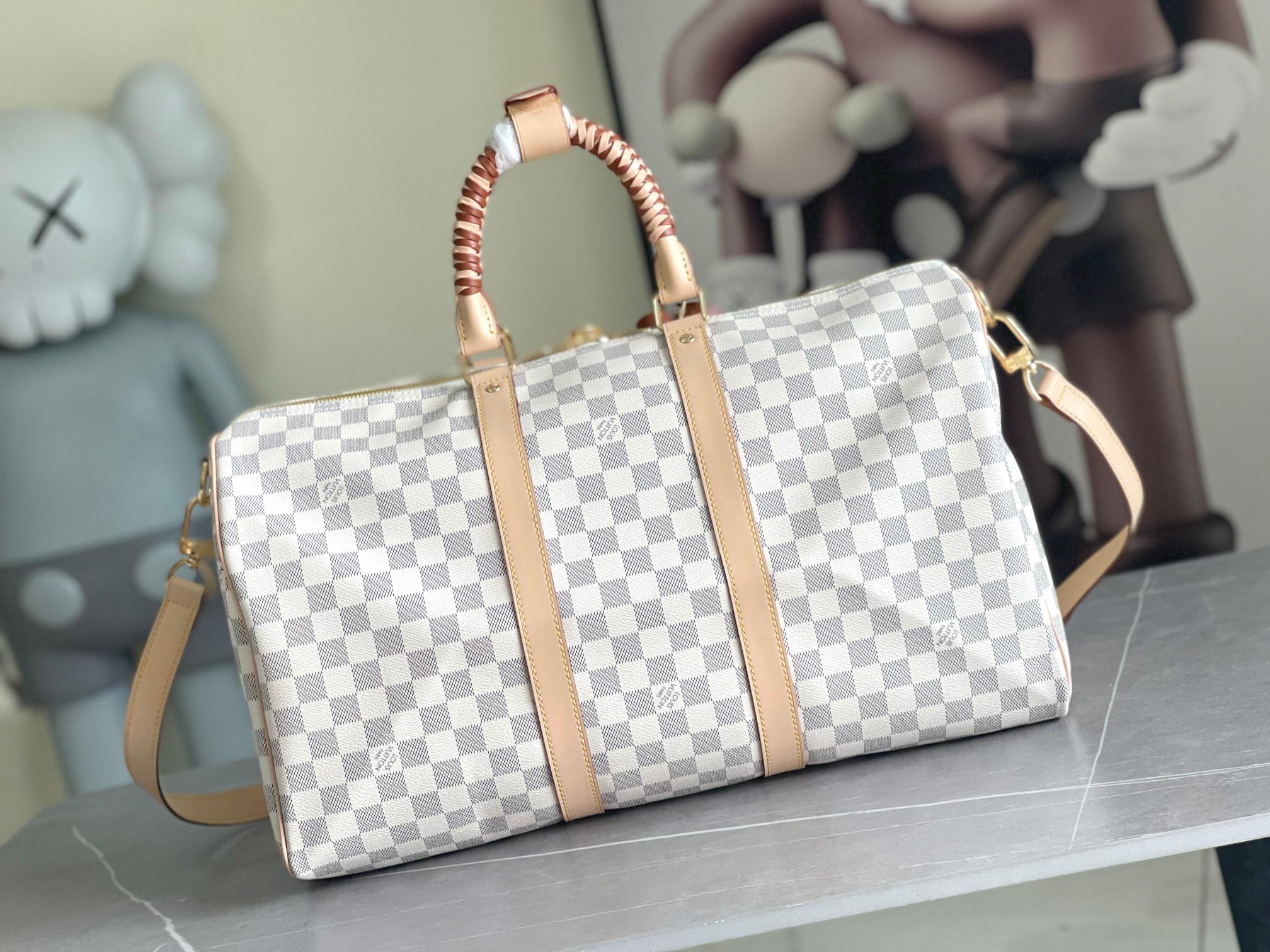 Louis Vuitton Keepall Bandoulière 45 Travel Bag - Image 3
