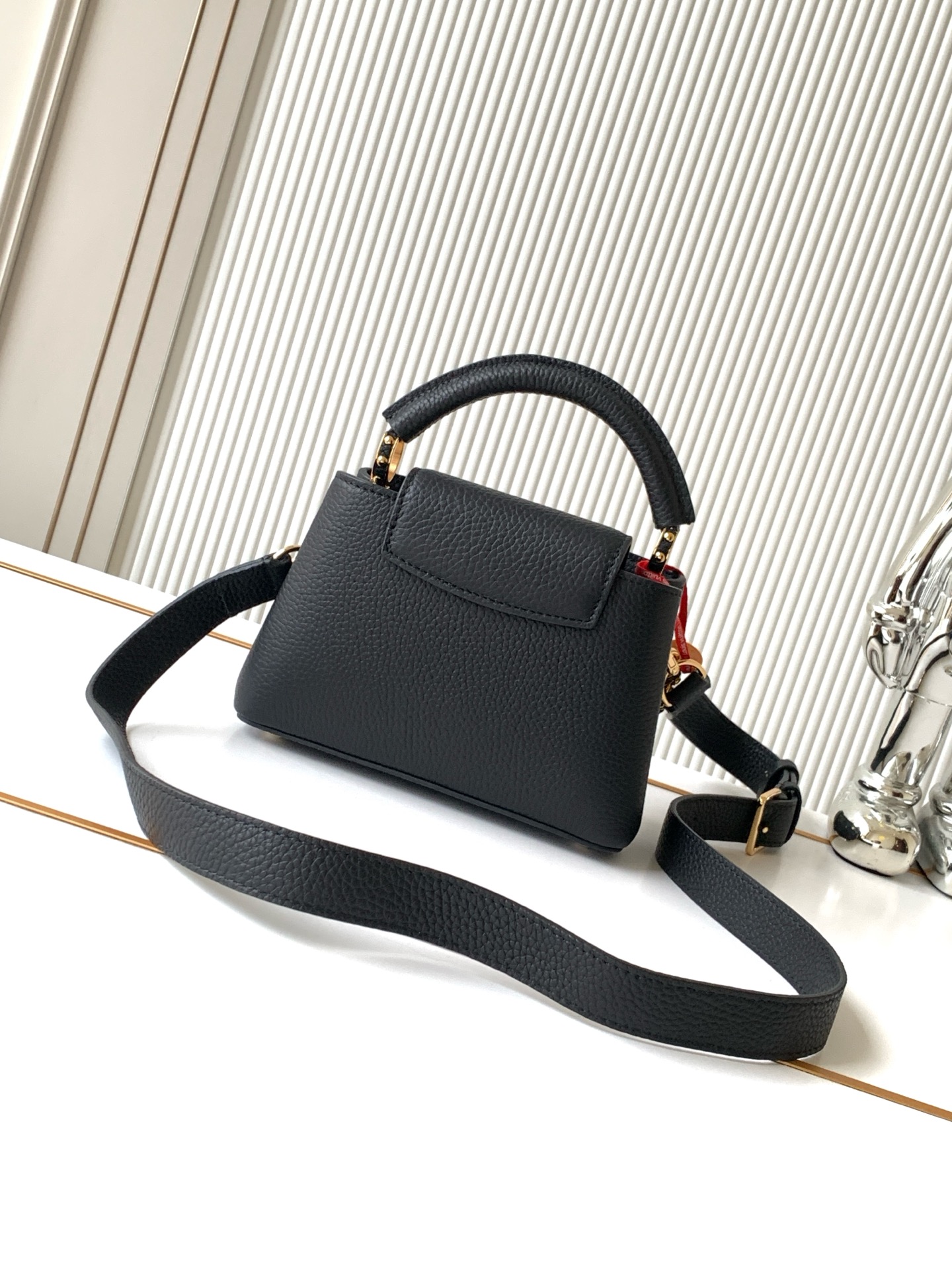 Louis Vuitton Capucines BB Trilogy Series Taurillon Leather Handbag - Image 3
