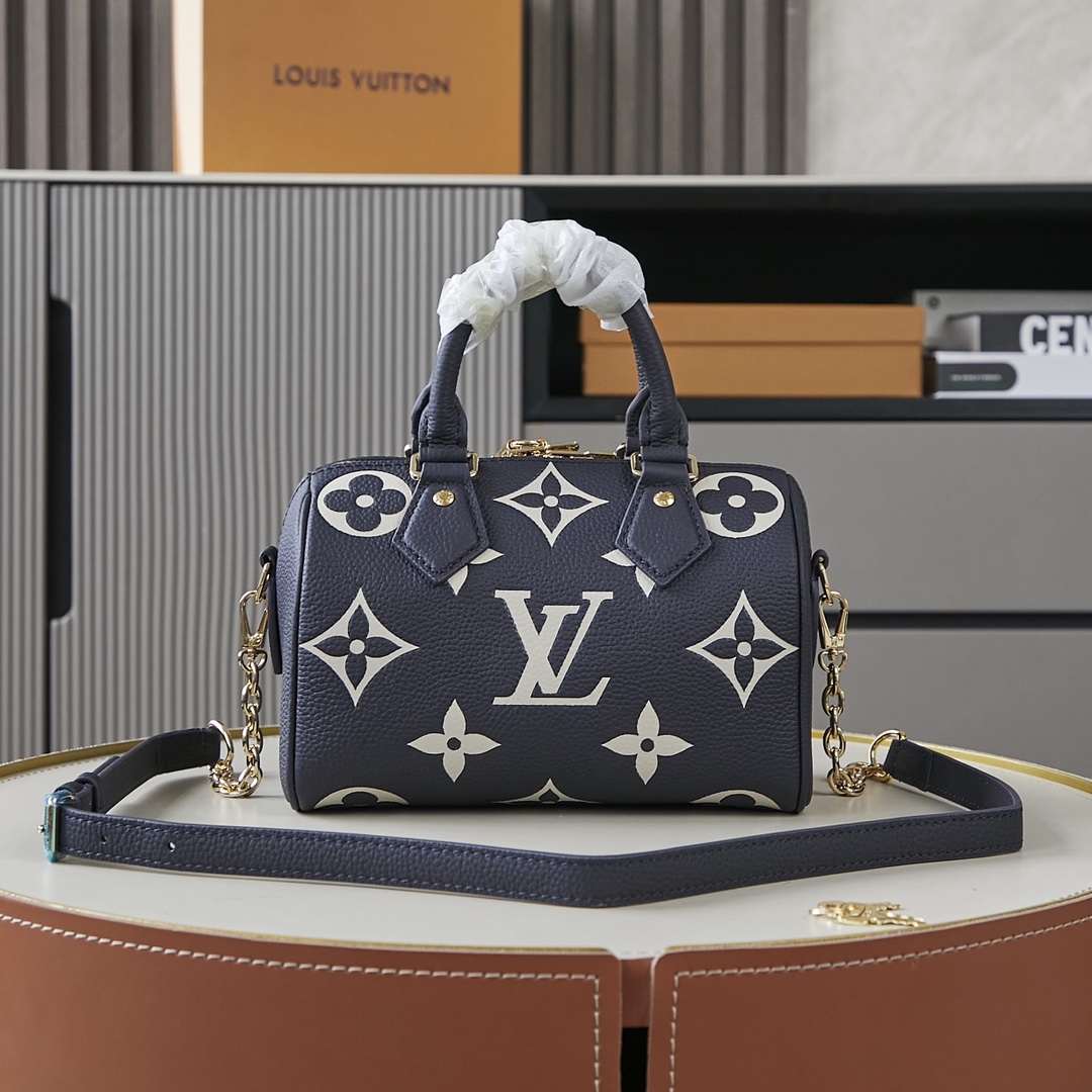 Louis Vuitton Speedy Bandouliere 20 Monogram Empreinte Handbag - Image 3