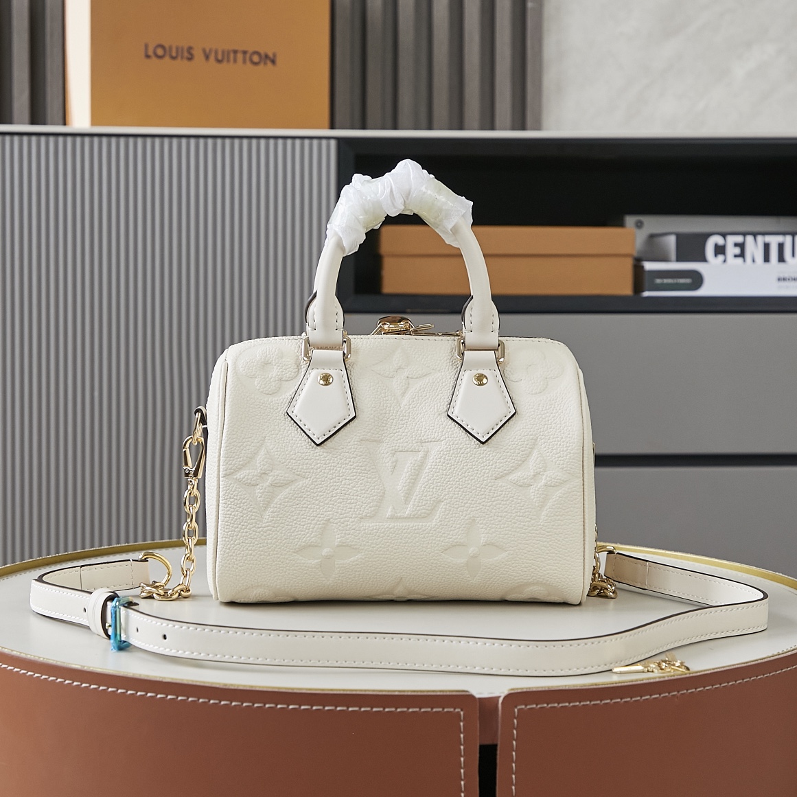 Louis Vuitton Speedy Bandoulière 20 Monogram Empreinte Handbag - Image 3