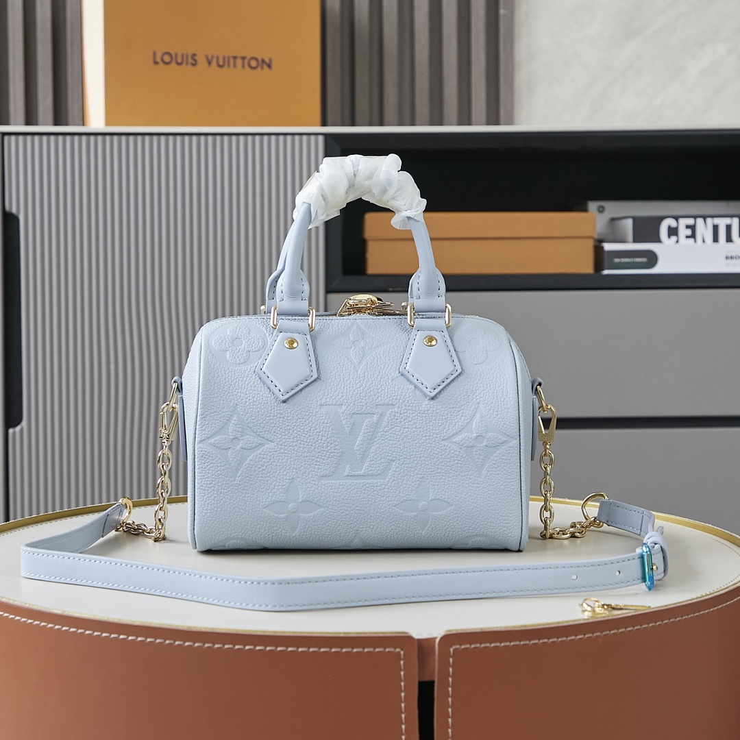 Louis Vuitton Speedy Bandouliere 20 Monogram Empreinte Leather Handbag - Image 3