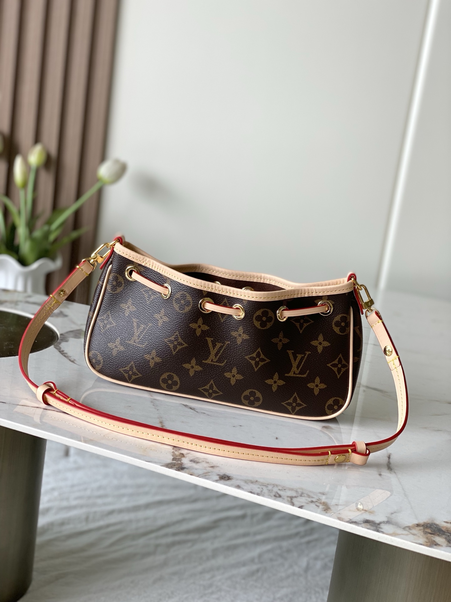 Louis Vuitton Nano Frivole Monogram East-West Drawstring Crossbody Bag M29537 - Image 3