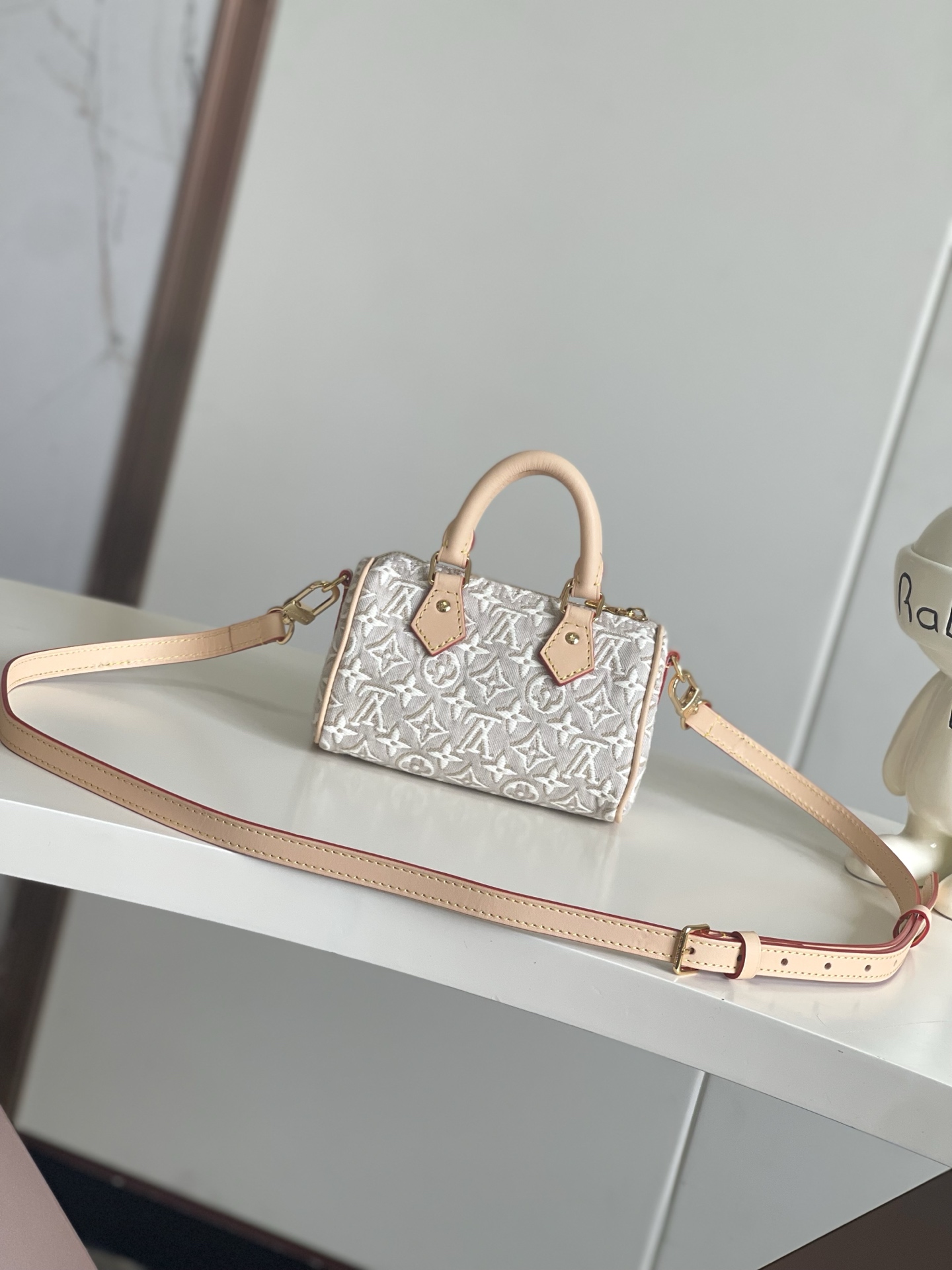Louis Vuitton Nano Speedy Handbag M28502 White - Image 3