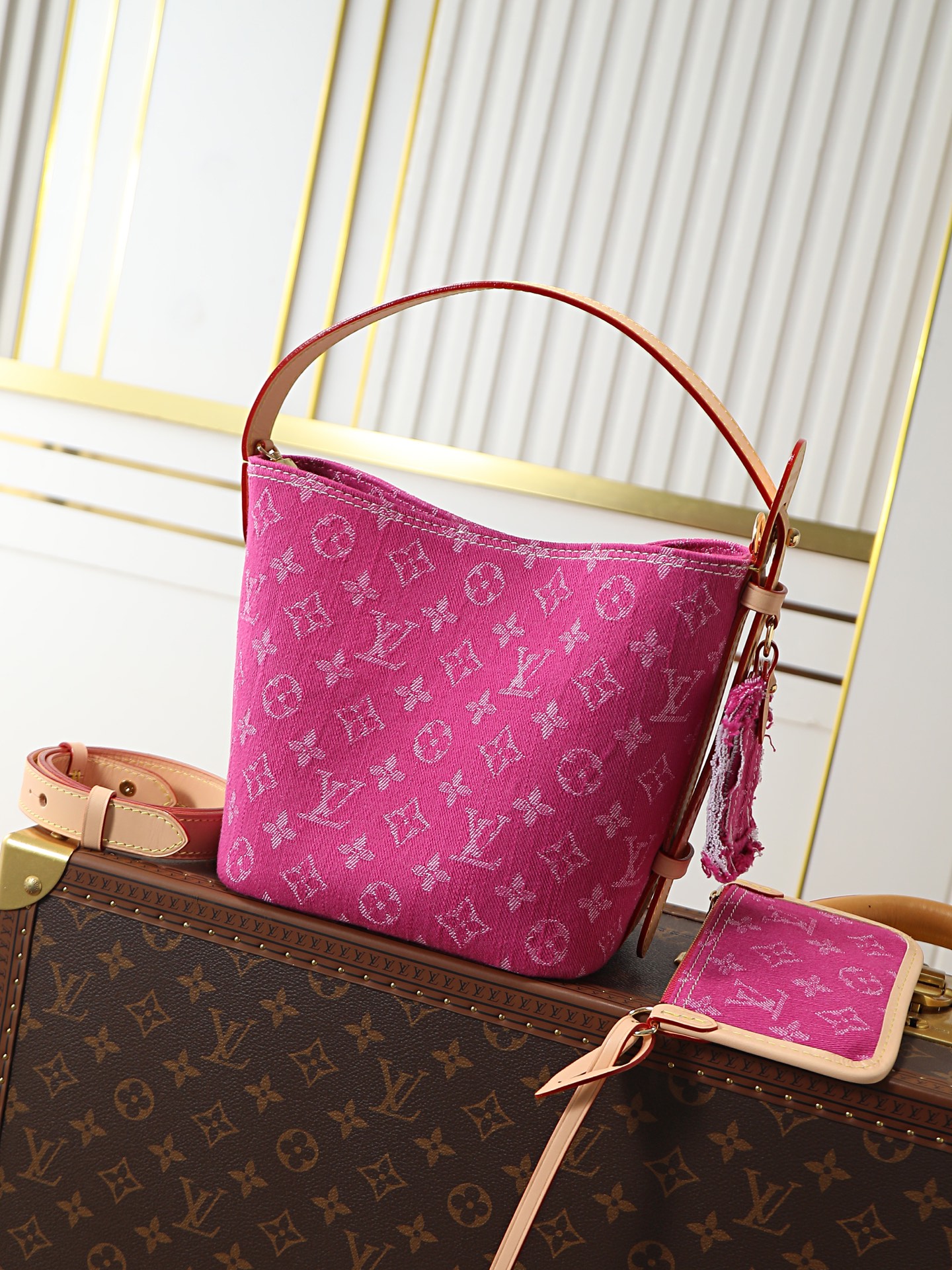 Louis Vuitton All In BB Denim Bucket Bag M27626 - Image 3