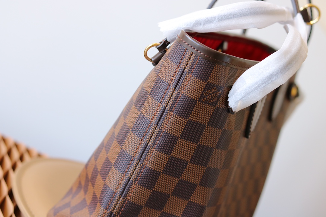 Louis Vuitton Neverfull Small Tote Bag in Damier Azur Canvas - Image 3