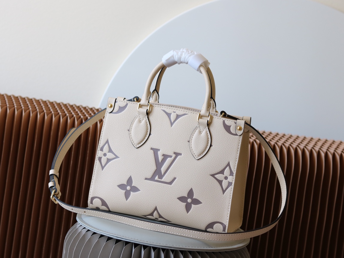 Louis Vuitton Onthego Small Tote Bag in Monogram Empreinte Leather - Image 3