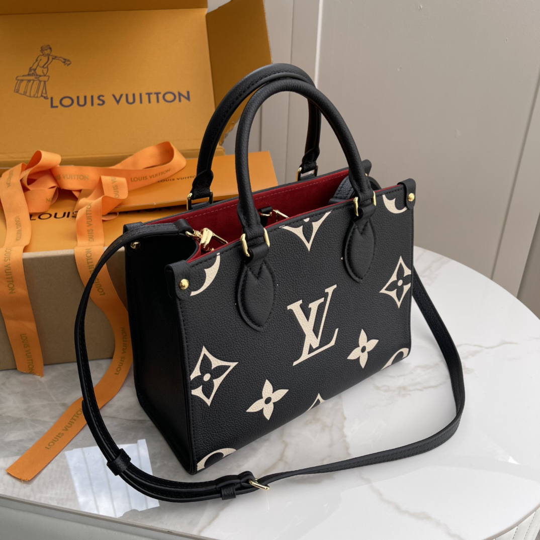 Louis Vuitton Onthego PM Tote Bag in Monogram Empreinte Leather - Image 3