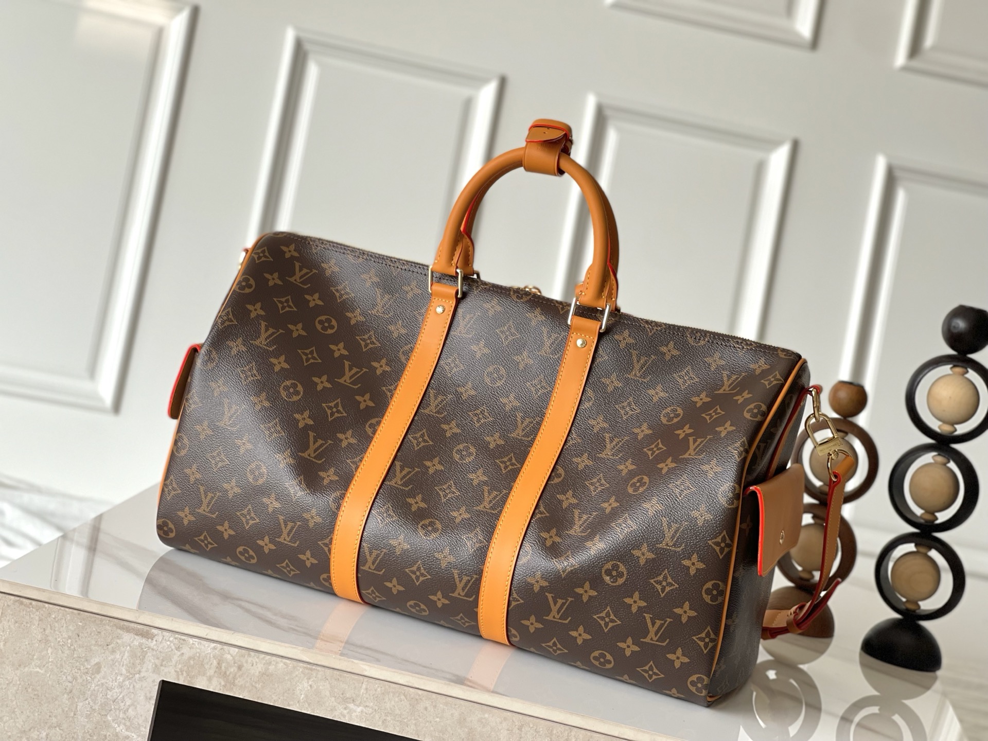 Louis Vuitton Keepall Bandoulière 50 Travel Bag - Image 3