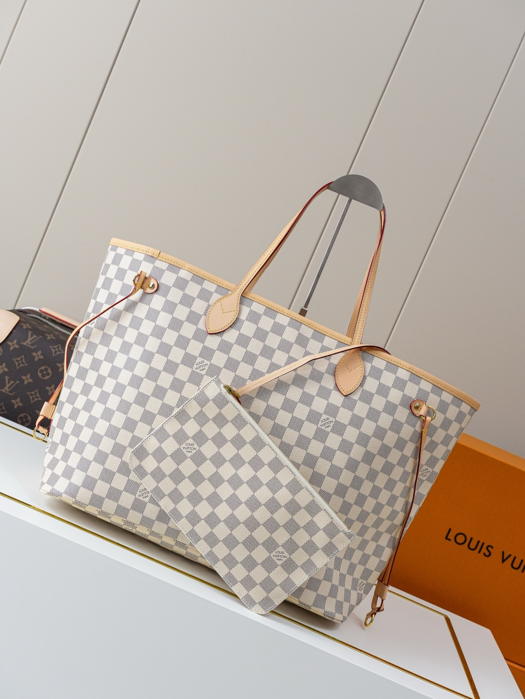 Louis Vuitton Neverfull Large Tote Bag M41360 in Damier Azur - Image 3