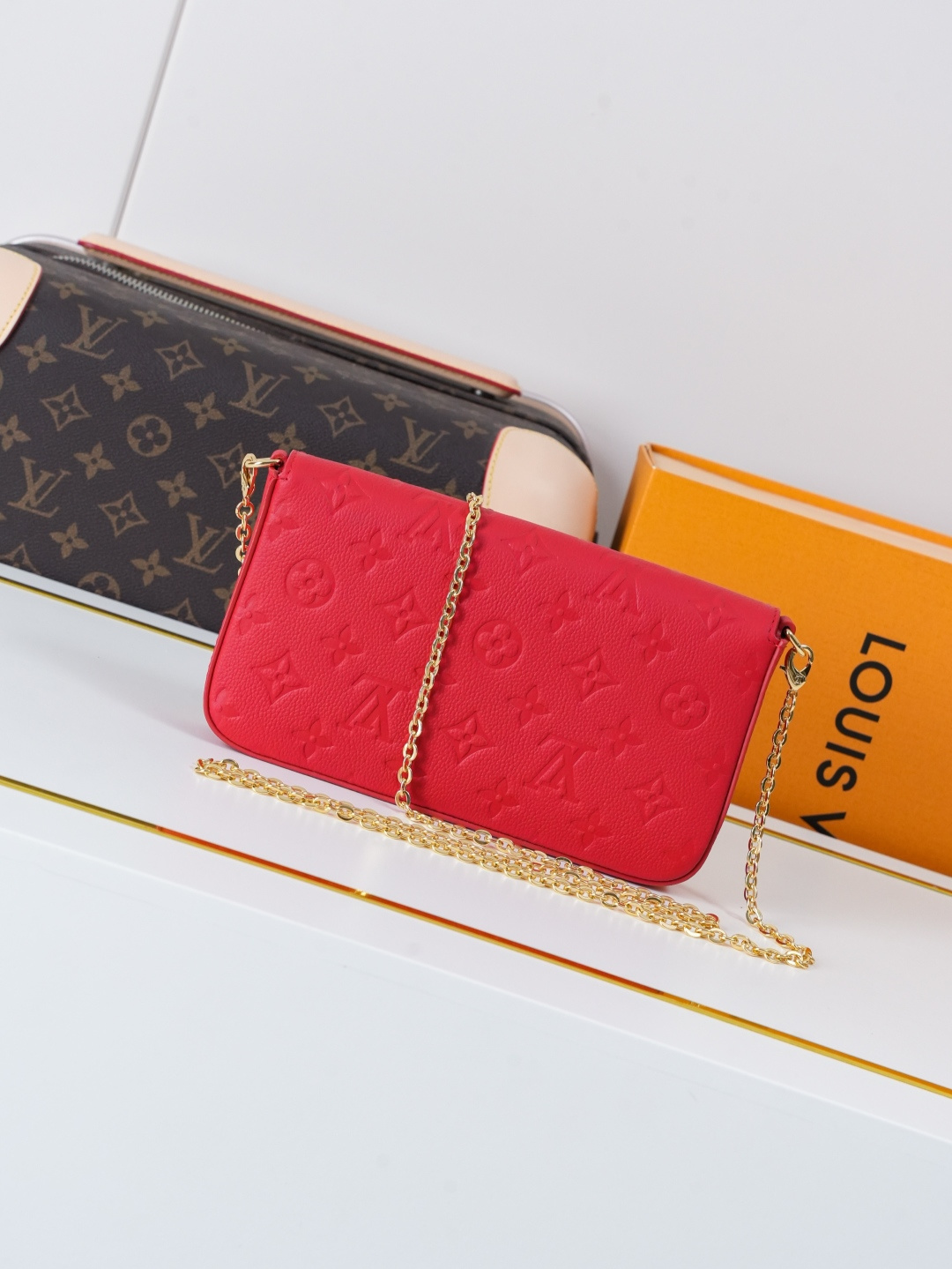 Louis Vuitton Pochette Félicie Monogram Empreinte Clutch - Image 3