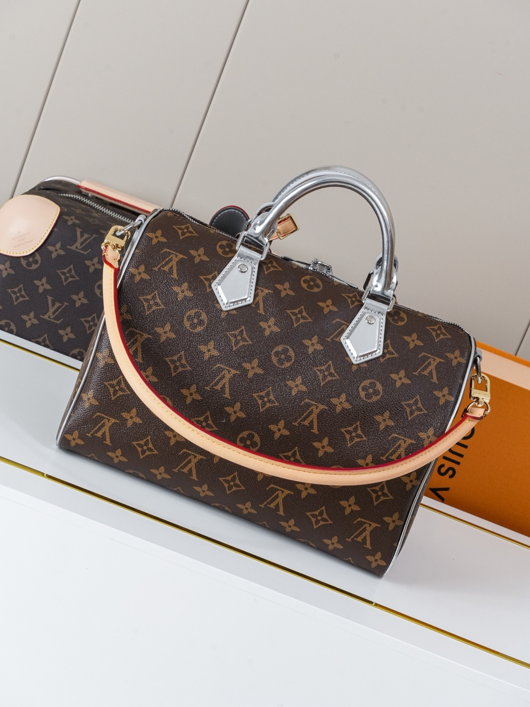 Louis Vuitton Speedy Soft 30 Dark Monogram Handbag - Image 3