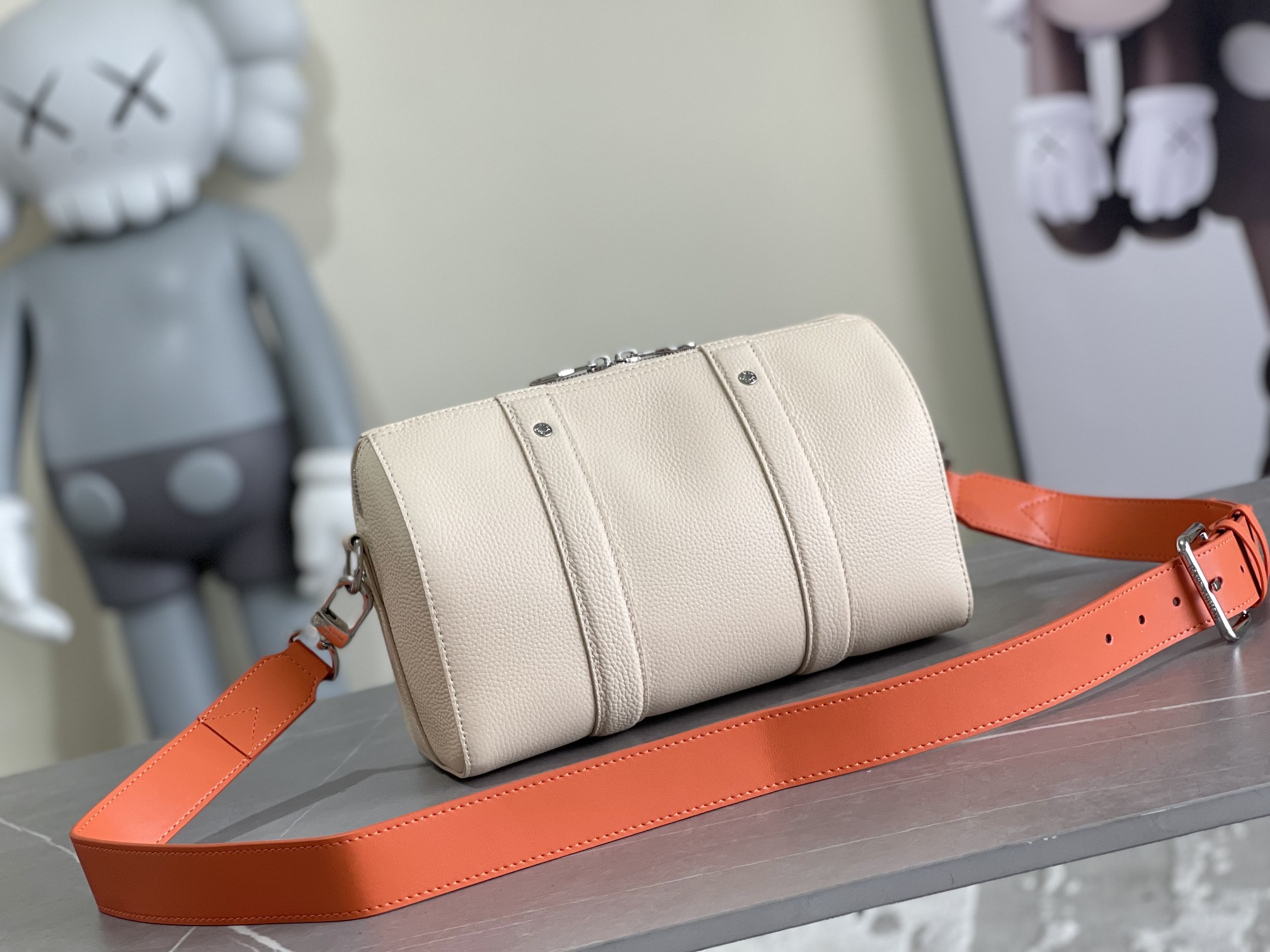 Louis Vuitton City Keepall Bag in Aerogram Calfskin - Image 3