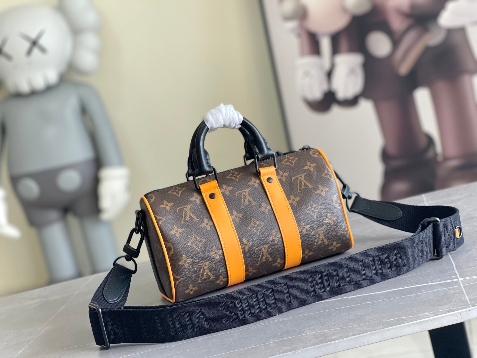Louis Vuitton Keepall 25 Handbag – Monogram Eclipse Reverse Canvas - Image 3