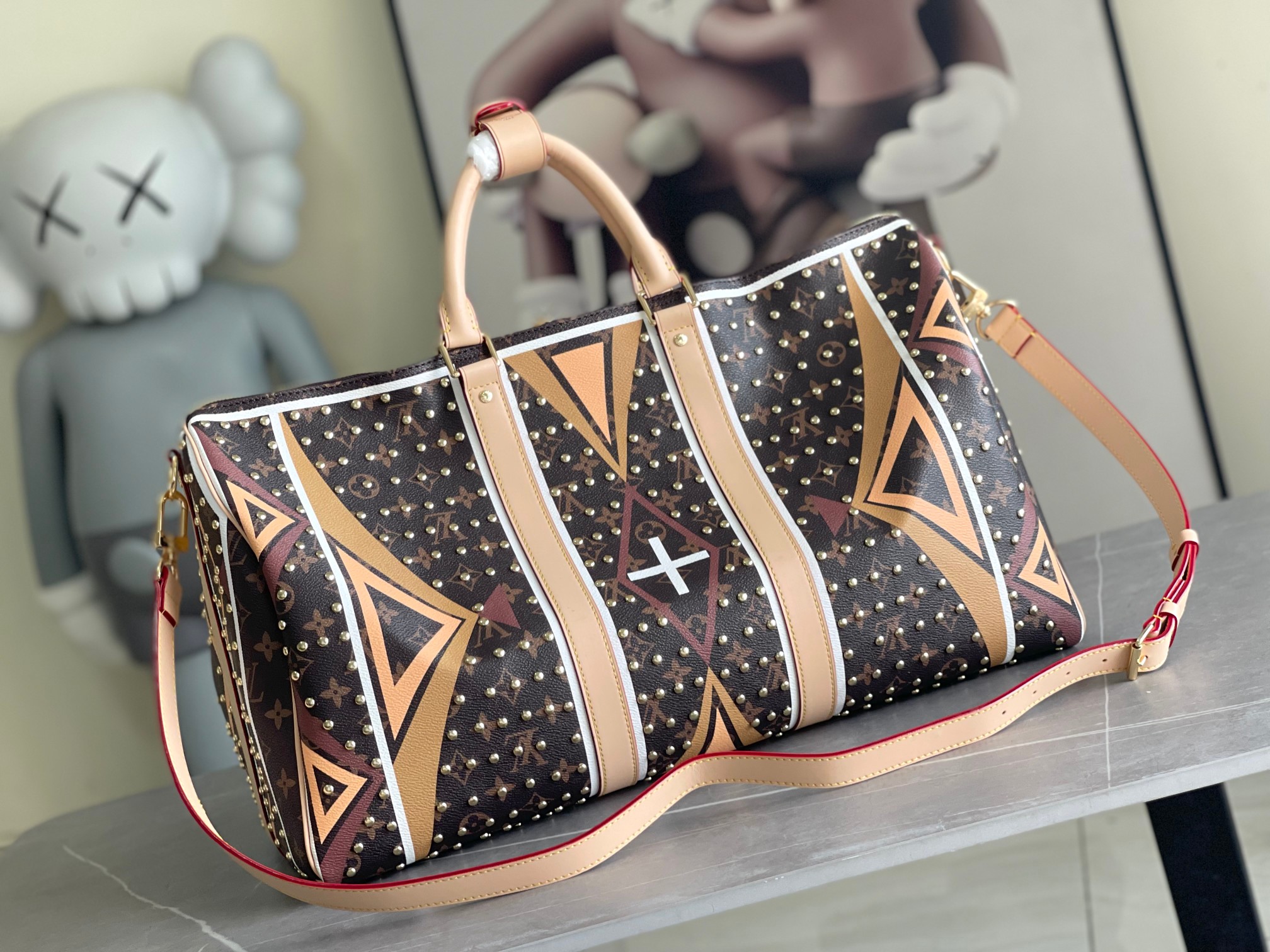 Louis Vuitton Keepall Bandoulière 50 Travel Bag - Image 3