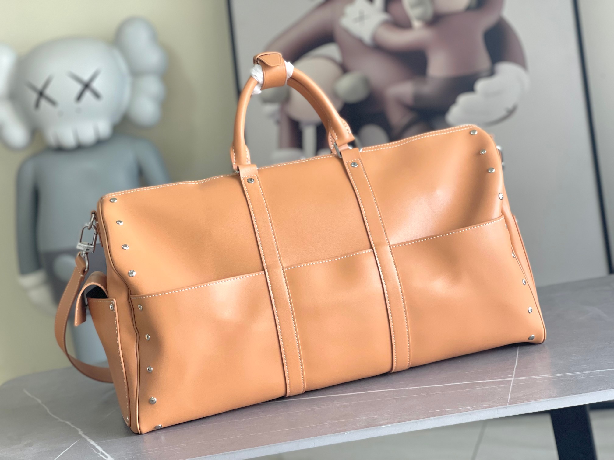 Louis Vuitton Keepall 50 Travel Bag with Shoulder Strap - Image 3