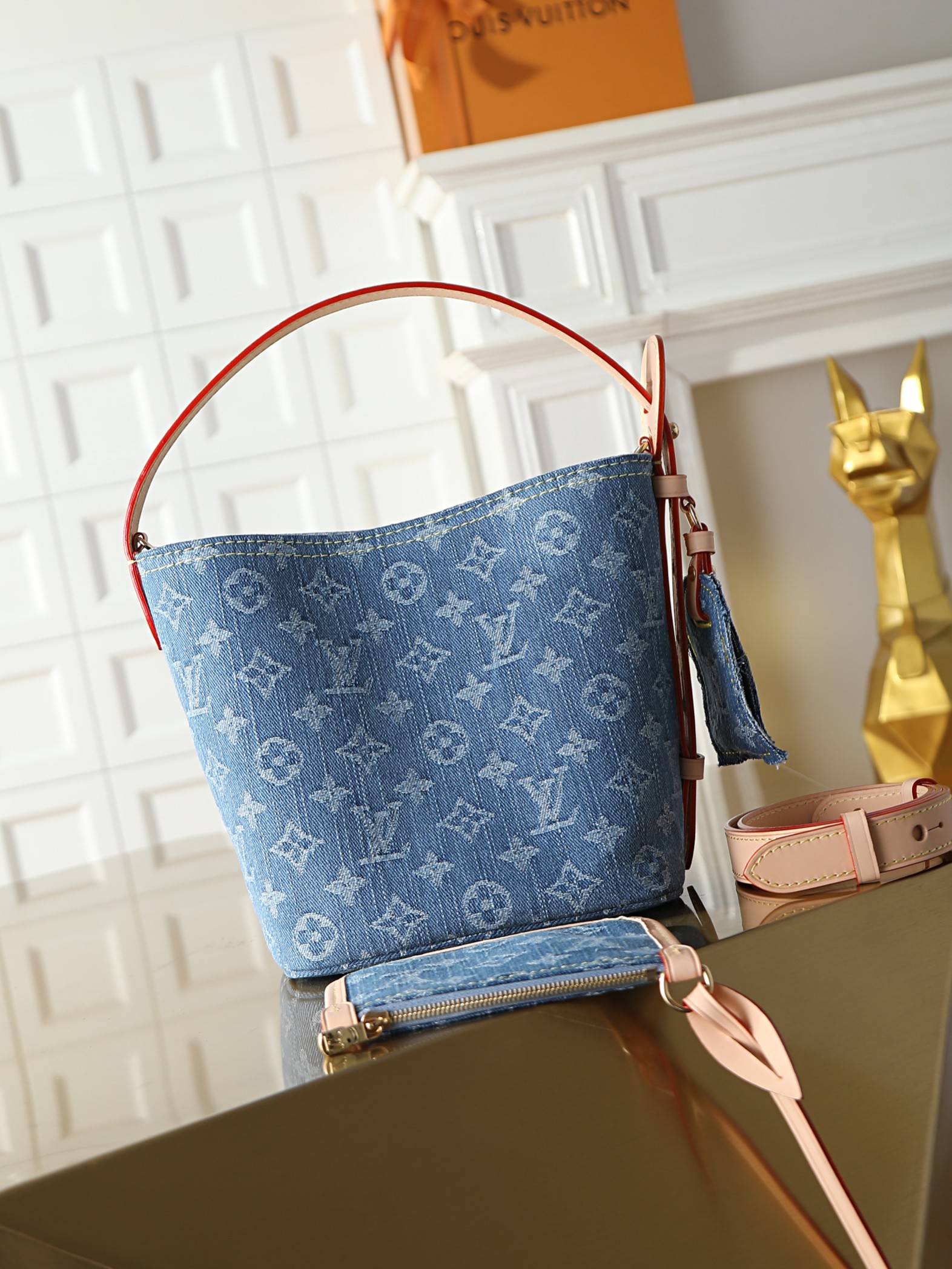 Louis Vuitton All In BB Denim Bucket Bag M28107 - Image 3