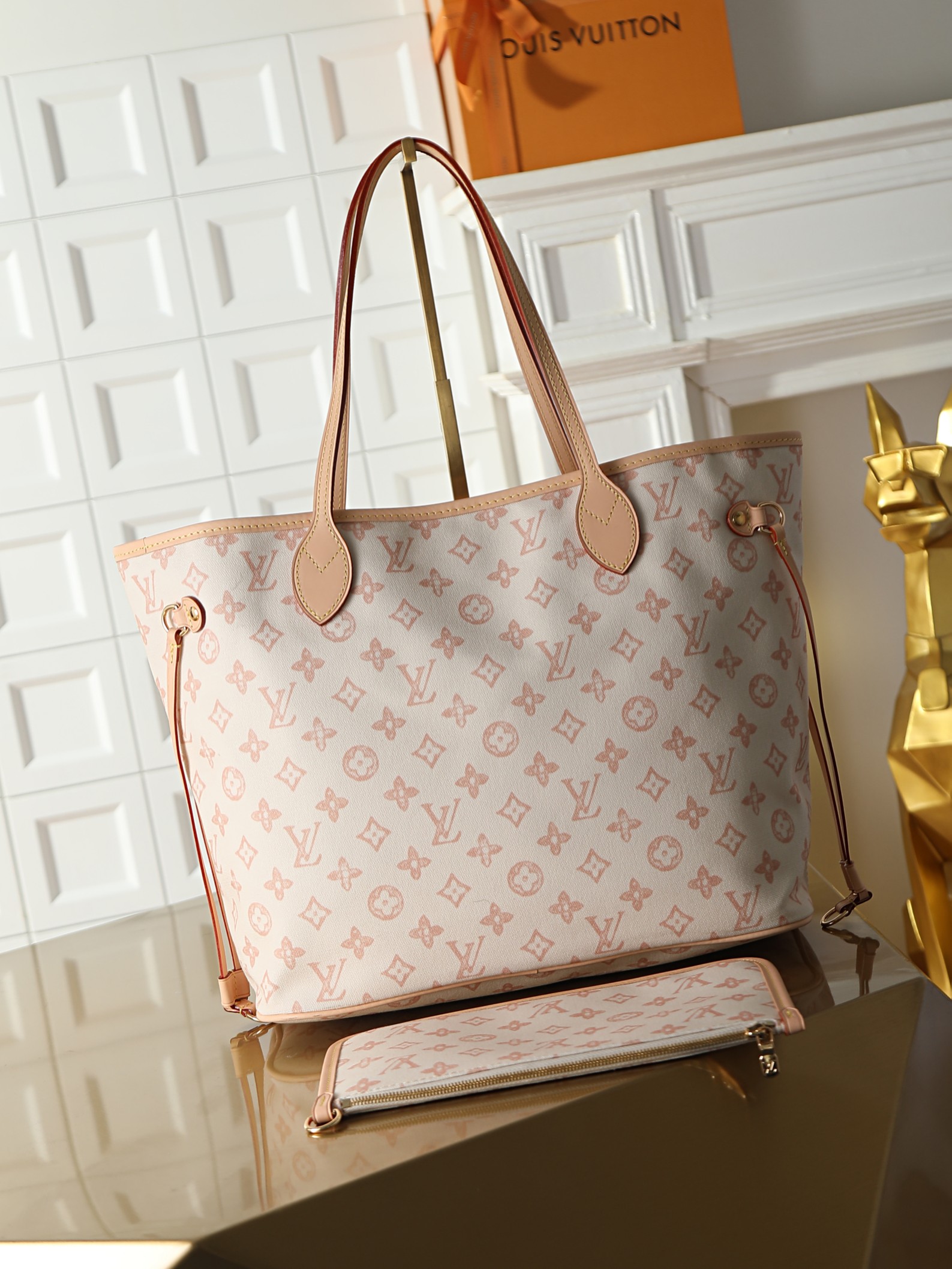 Louis Vuitton Neverfull MM Monogram Canvas Tote Bag - Image 3