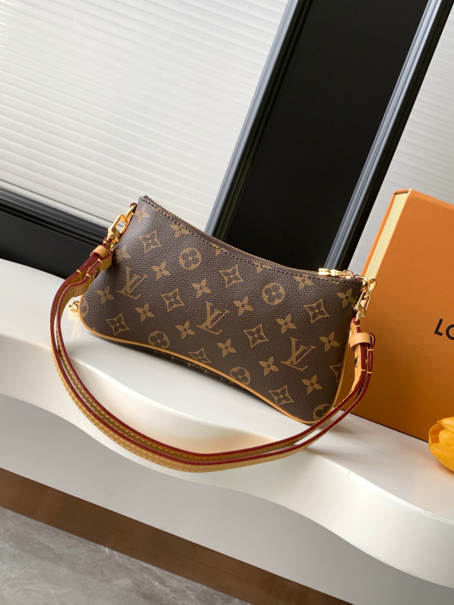 Louis Vuitton Liv Pochette Double Monogram Shoulder Bag - Image 3