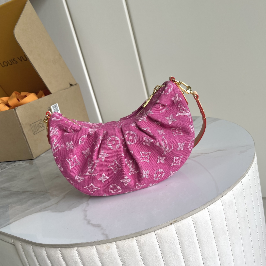 Louis Vuitton Pochette Valley Handbag - Rose Pink - Image 3