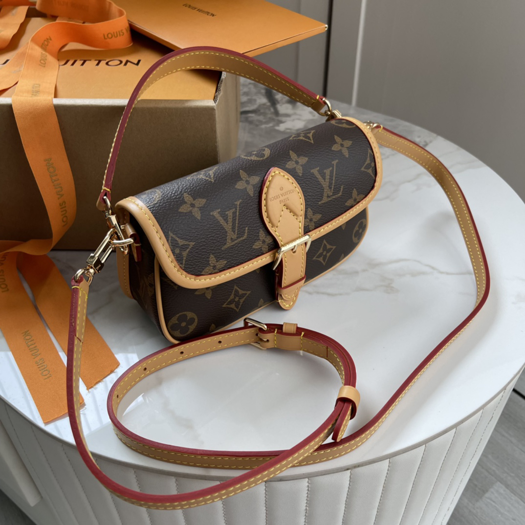 Louis Vuitton Nano Diane Monogram Canvas Crossbody Bag - Image 3