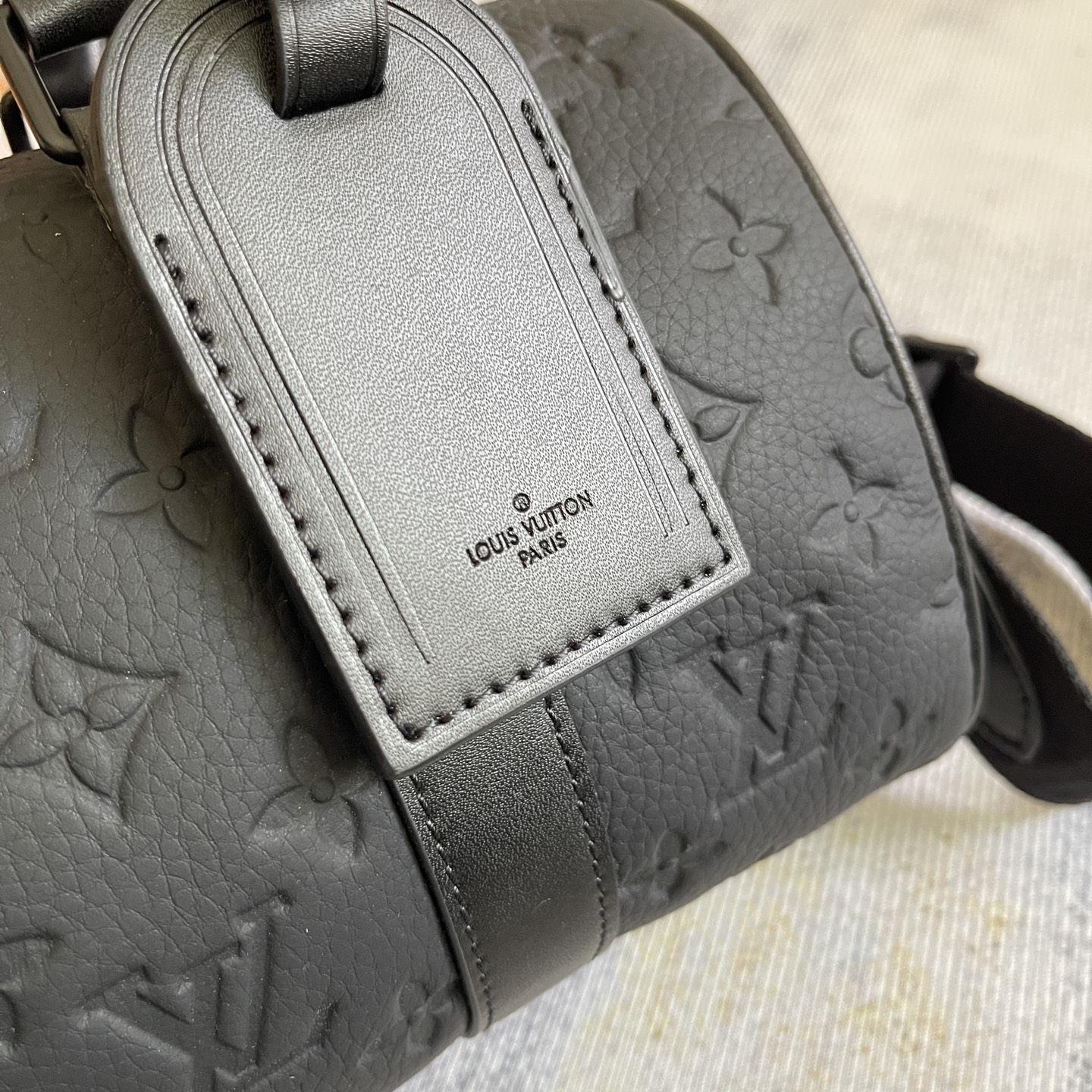 Louis Vuitton Keepall Mini Handbag in Taurillon Monogram Leather - Image 3