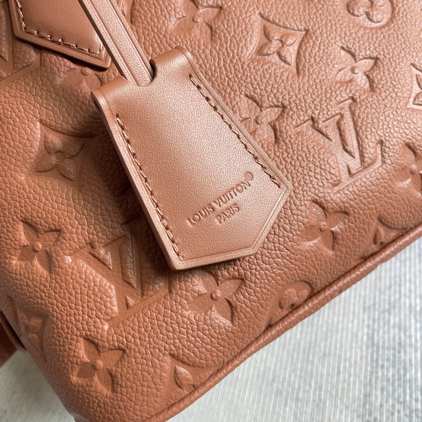 Louis Vuitton Alma BB Monogram Empreinte Leather Handbag - Image 3