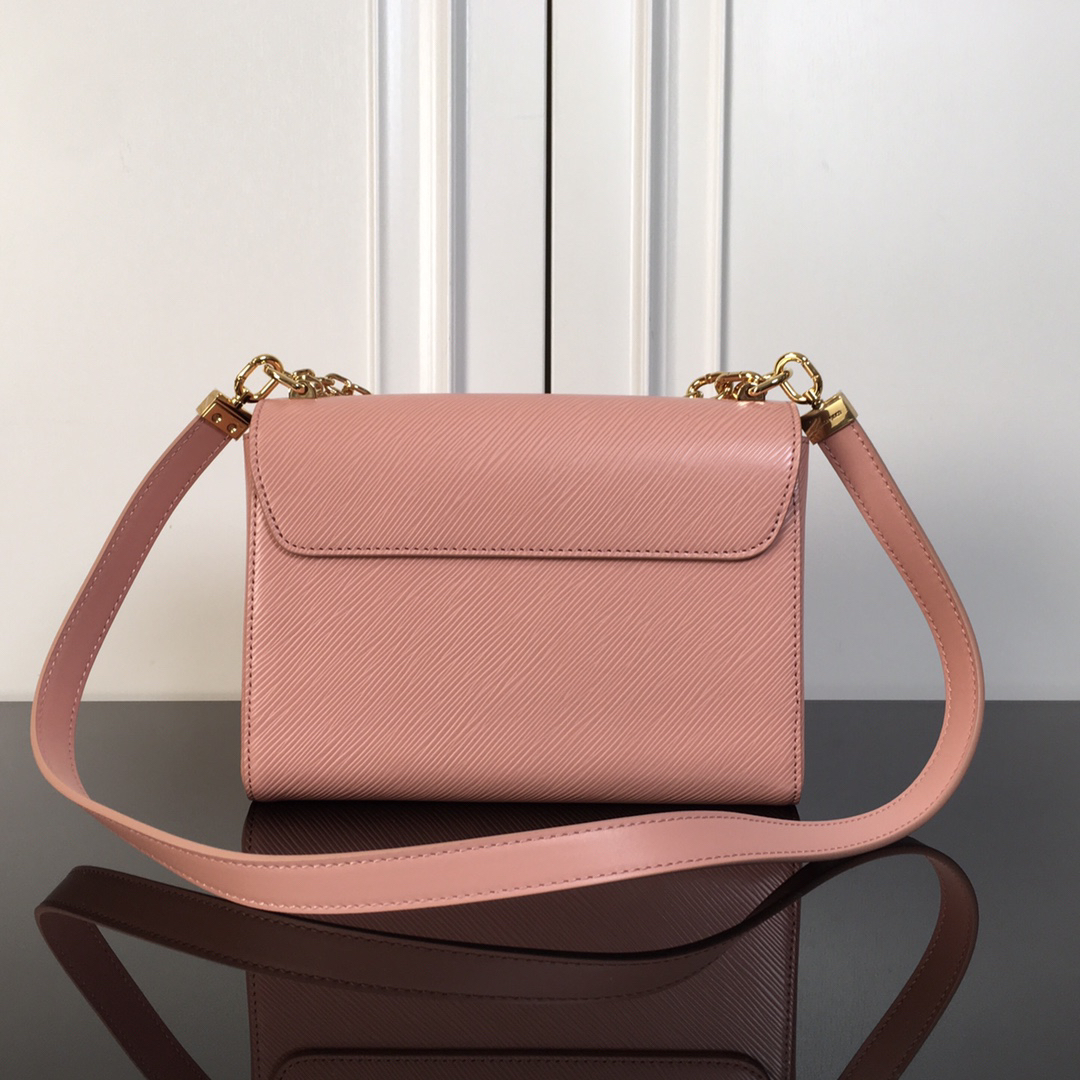 Louis Vuitton Twist Medium Pink Leather Shoulder Bag - Image 3