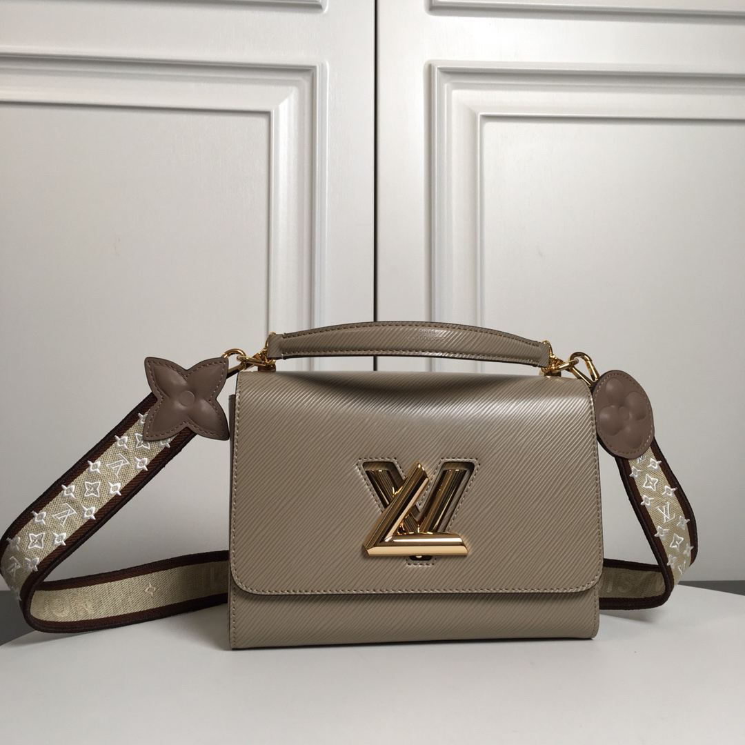 Louis Vuitton Twist Medium Handbag M57050 in Elephant Gray - Image 3