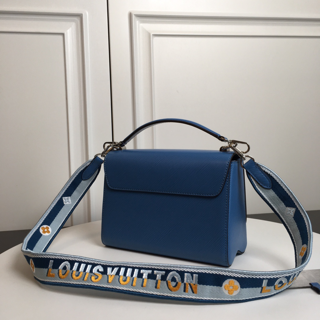 Louis Vuitton Twist Medium Shoulder Bag in Lake Blue Epi Leather - Image 3