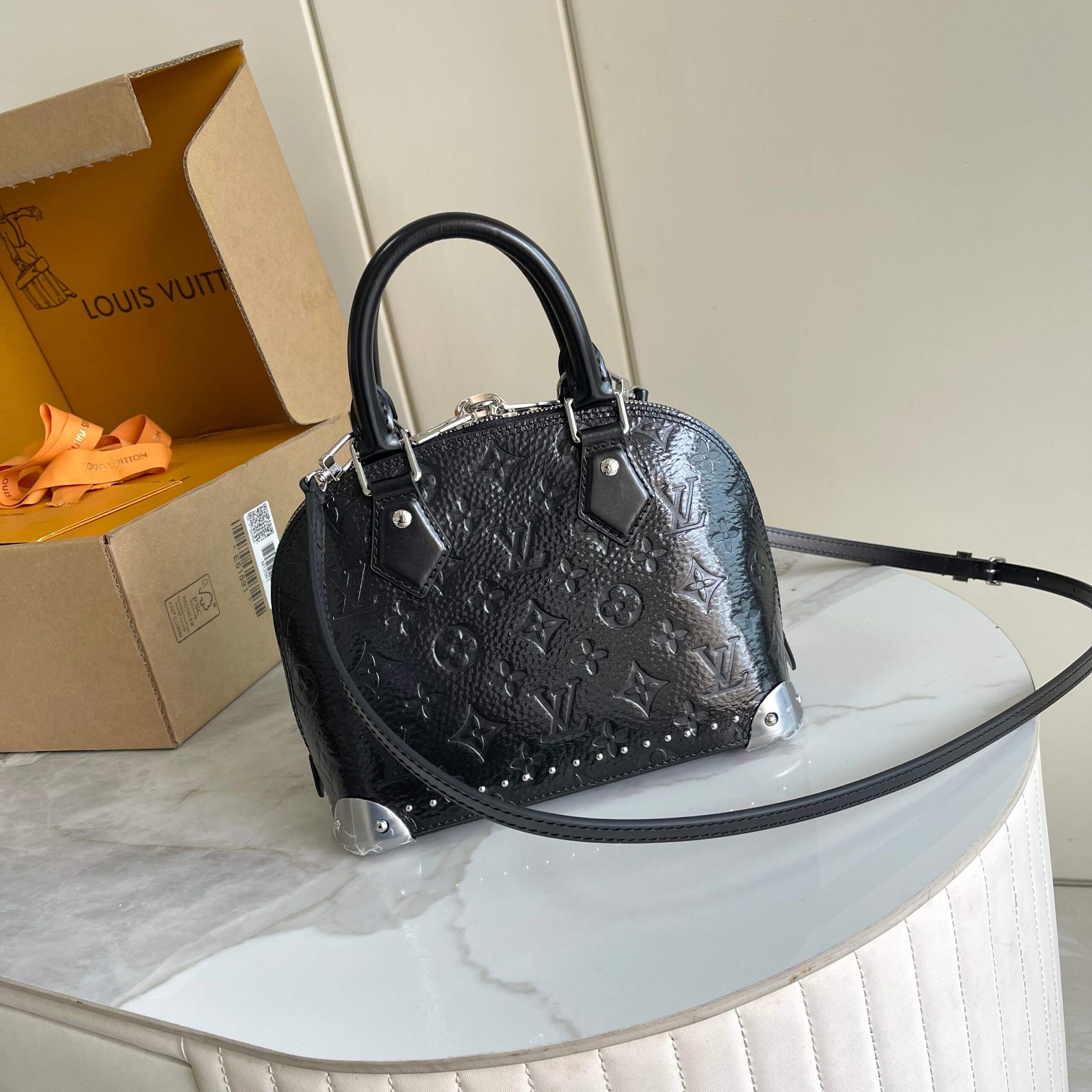 Alma BB Trunk Handbag in Monogram Canvas - Image 3