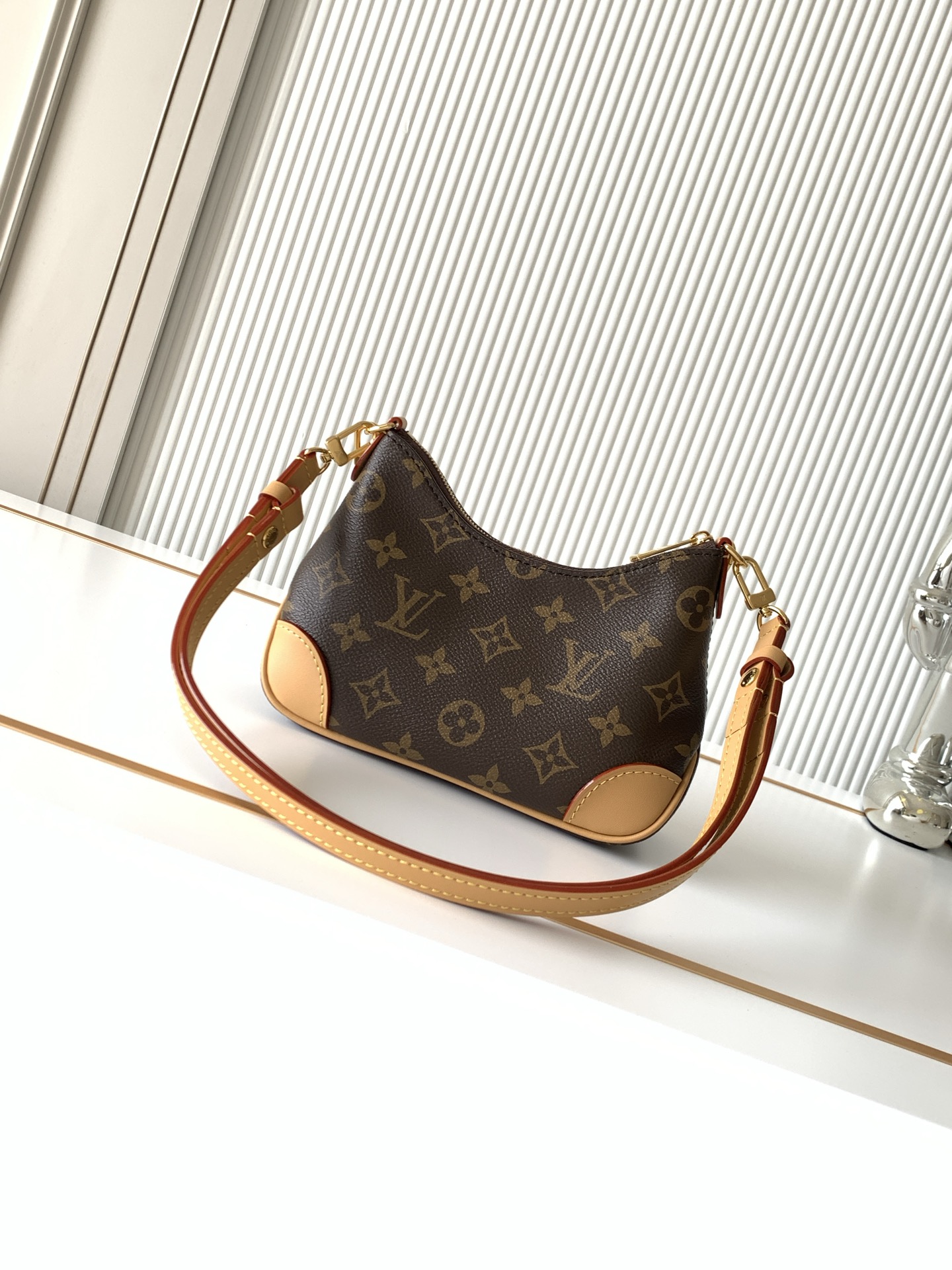 Louis Vuitton Boulogne Mini Monogram Canvas Shoulder Bag - Image 3