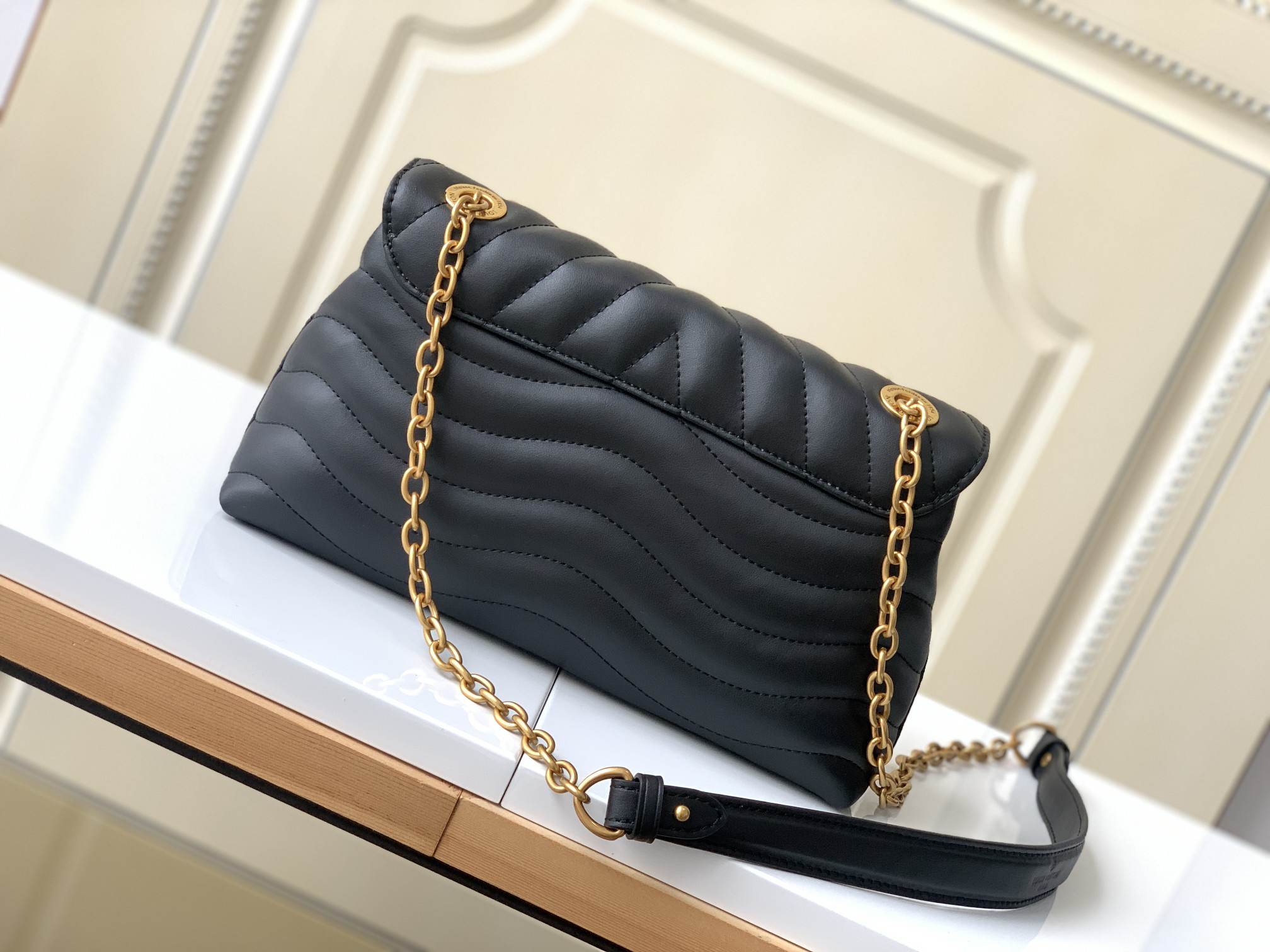 Louis Vuitton New Wave Chain V Shoulder Bag M58552 Black - Image 3