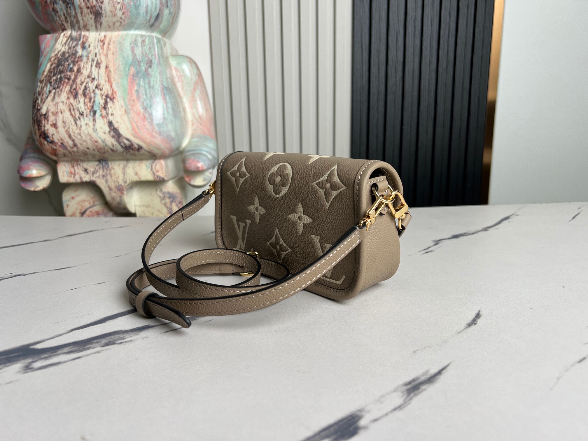 Louis Vuitton Nano Diane Leather Crossbody Bag - Image 3