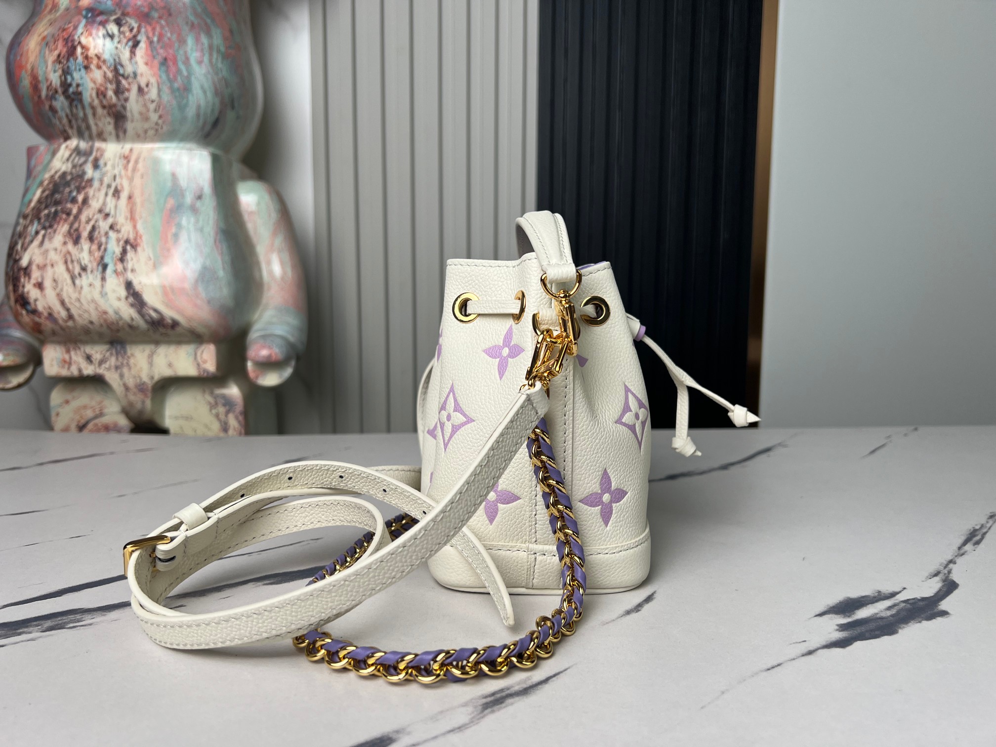 Louis Vuitton Nano Noé Bucket Bag in Purple - Image 3