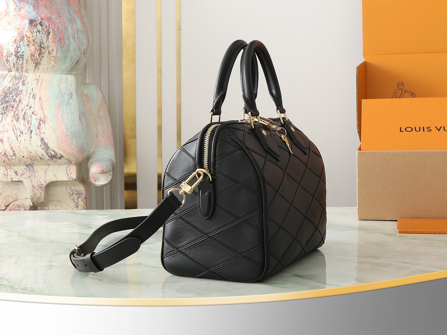 Louis Vuitton Speedy Bandoulière 25 Leather Shoulder Bag - Image 3