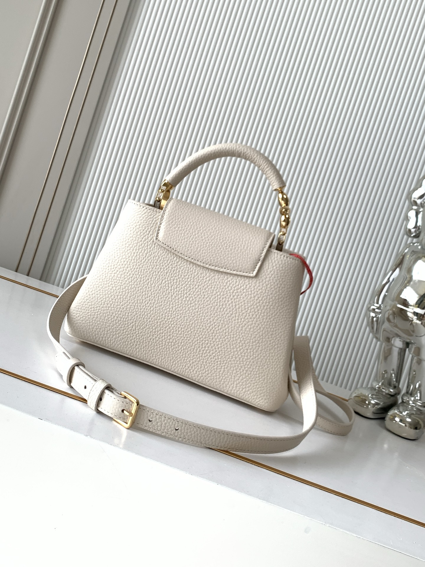 Louis Vuitton Capucines BB Handbag in White - Image 3
