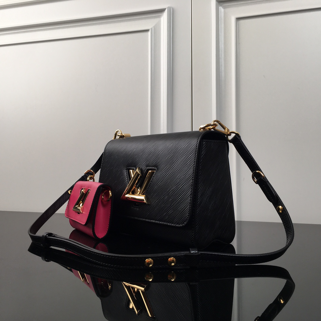 Louis Vuitton Twist Medium Crossbody Bag with Detachable Twisty Clutch - Image 3