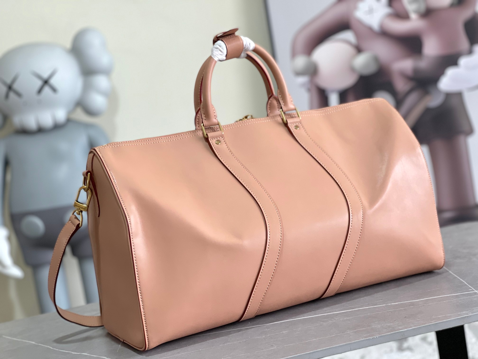 Louis Vuitton Keepall 50 Travel Bag with Shoulder Strap - Image 3
